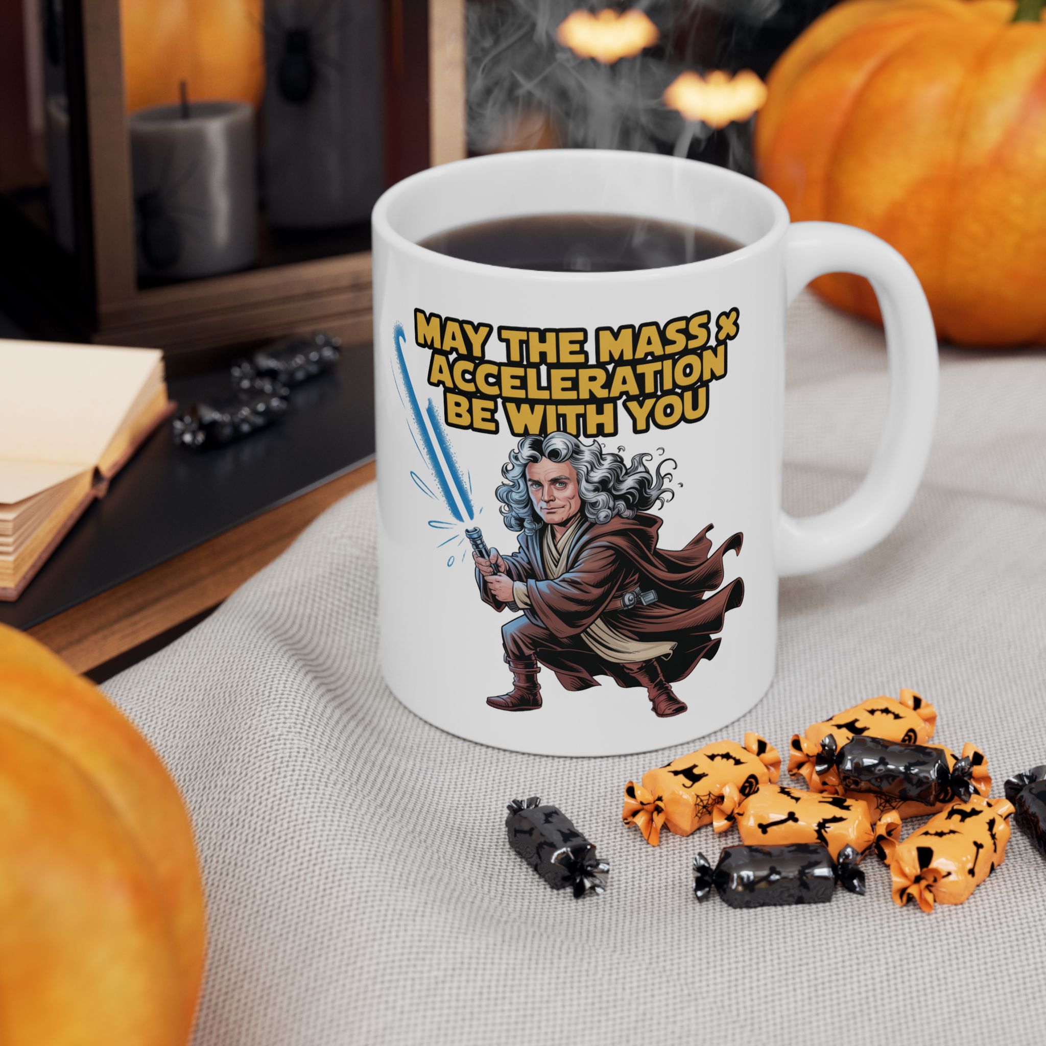Coffee Mug – May the Mass and Acceleration be with you (11oz, 15oz) - Image 9