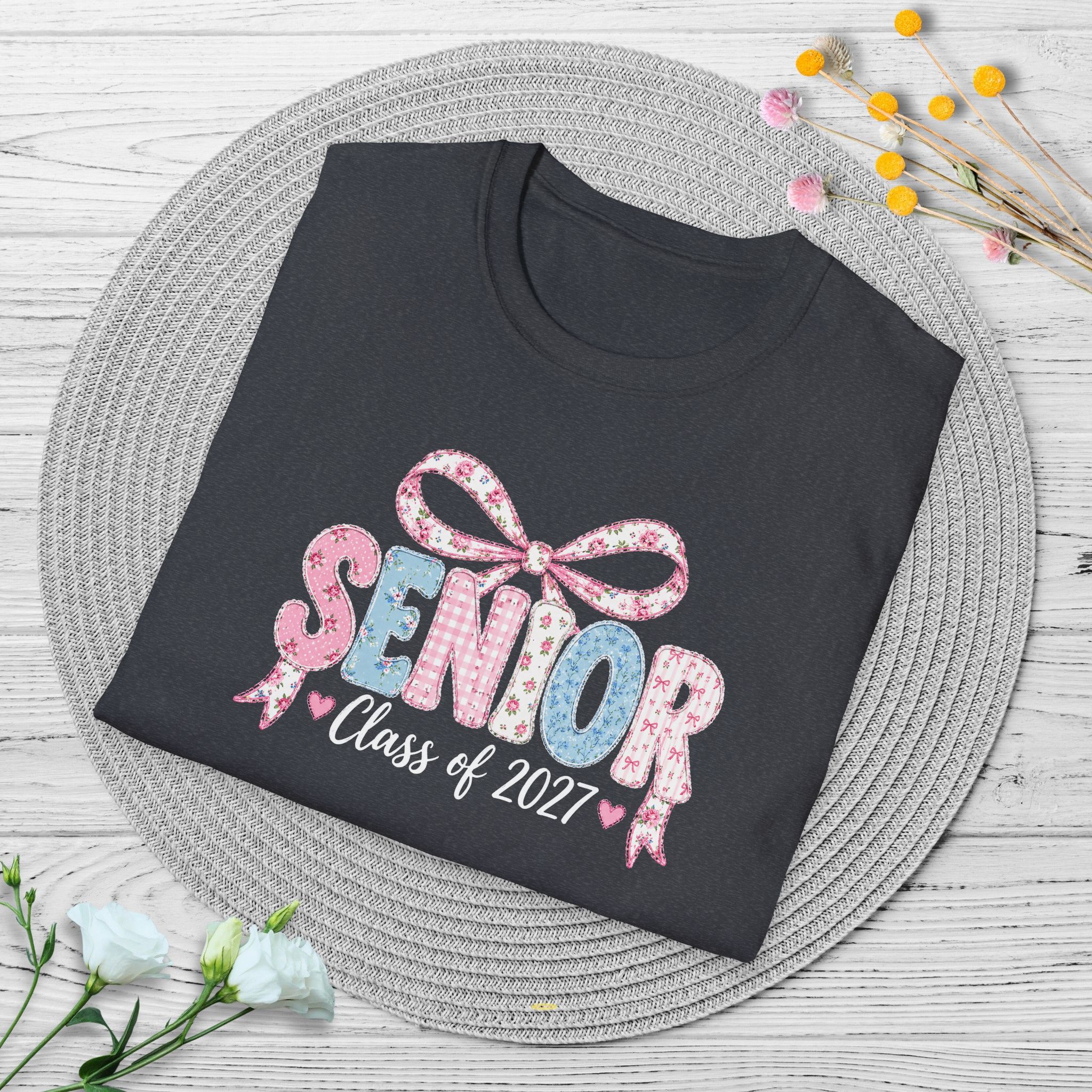 Senior Class of 2027 Bow T-shirt - Image 24