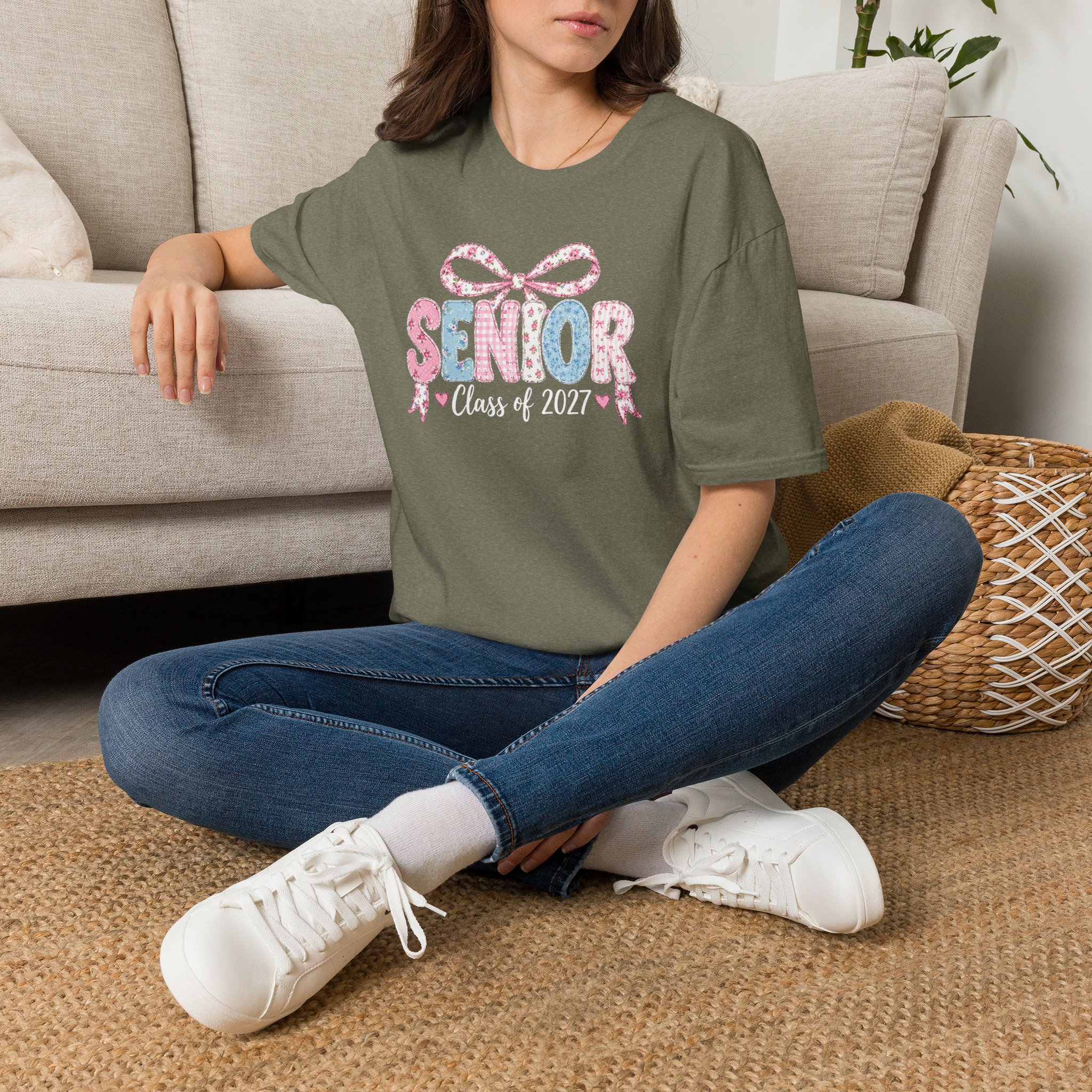 Senior Class of 2027 Bow T-shirt - Image 30