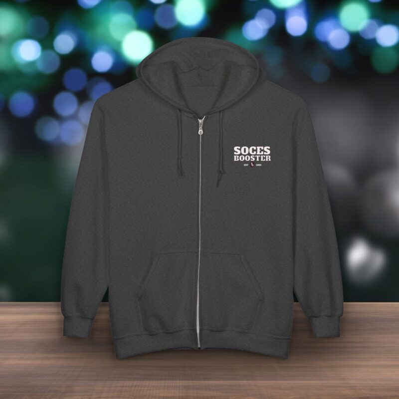 SOCES Booster Zip Hoodie — Full-Zip Sweatshirt -Front & Back