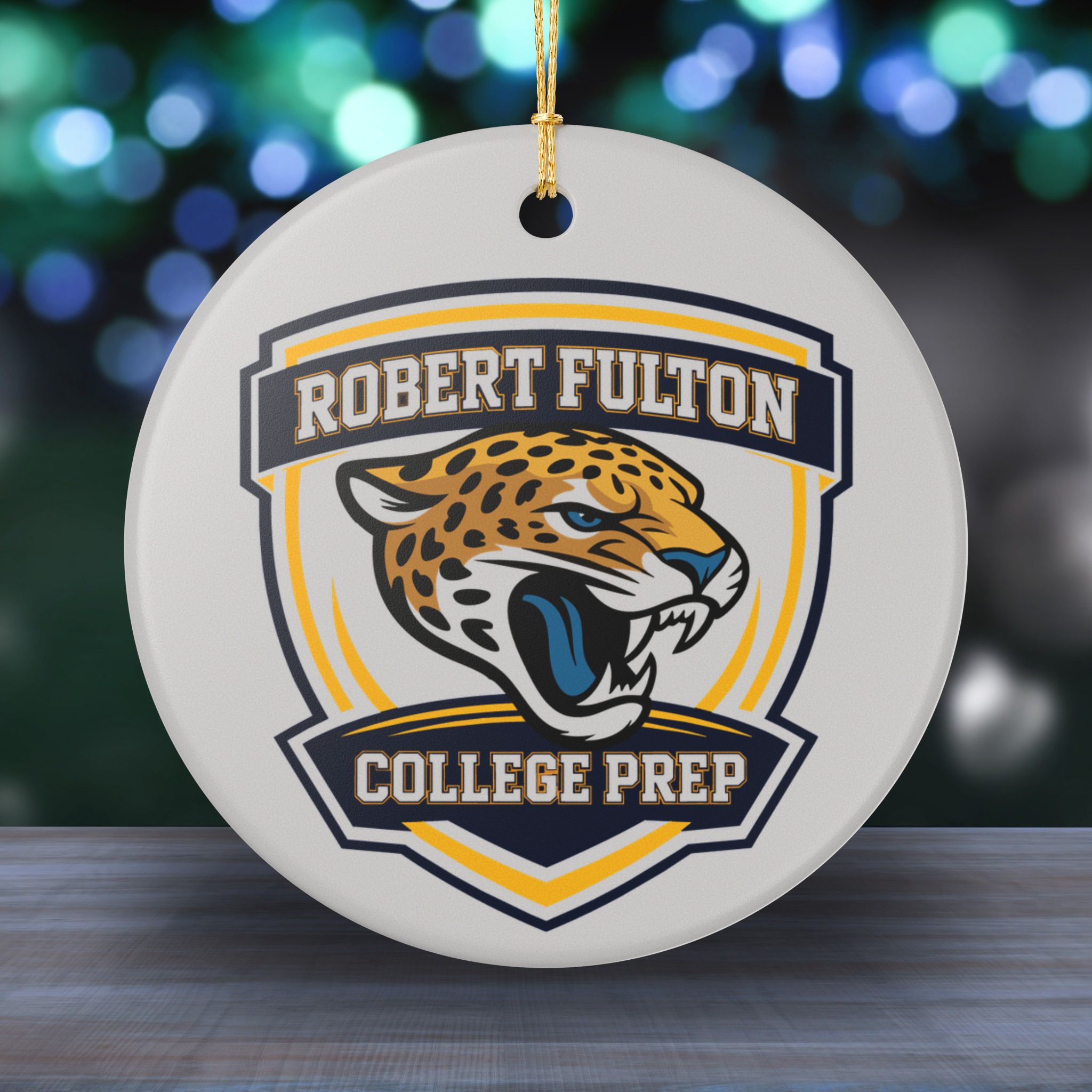 12479175439296471590_2048_custom.jpeg Robert Fulton Jaguars Ceramic Ornament