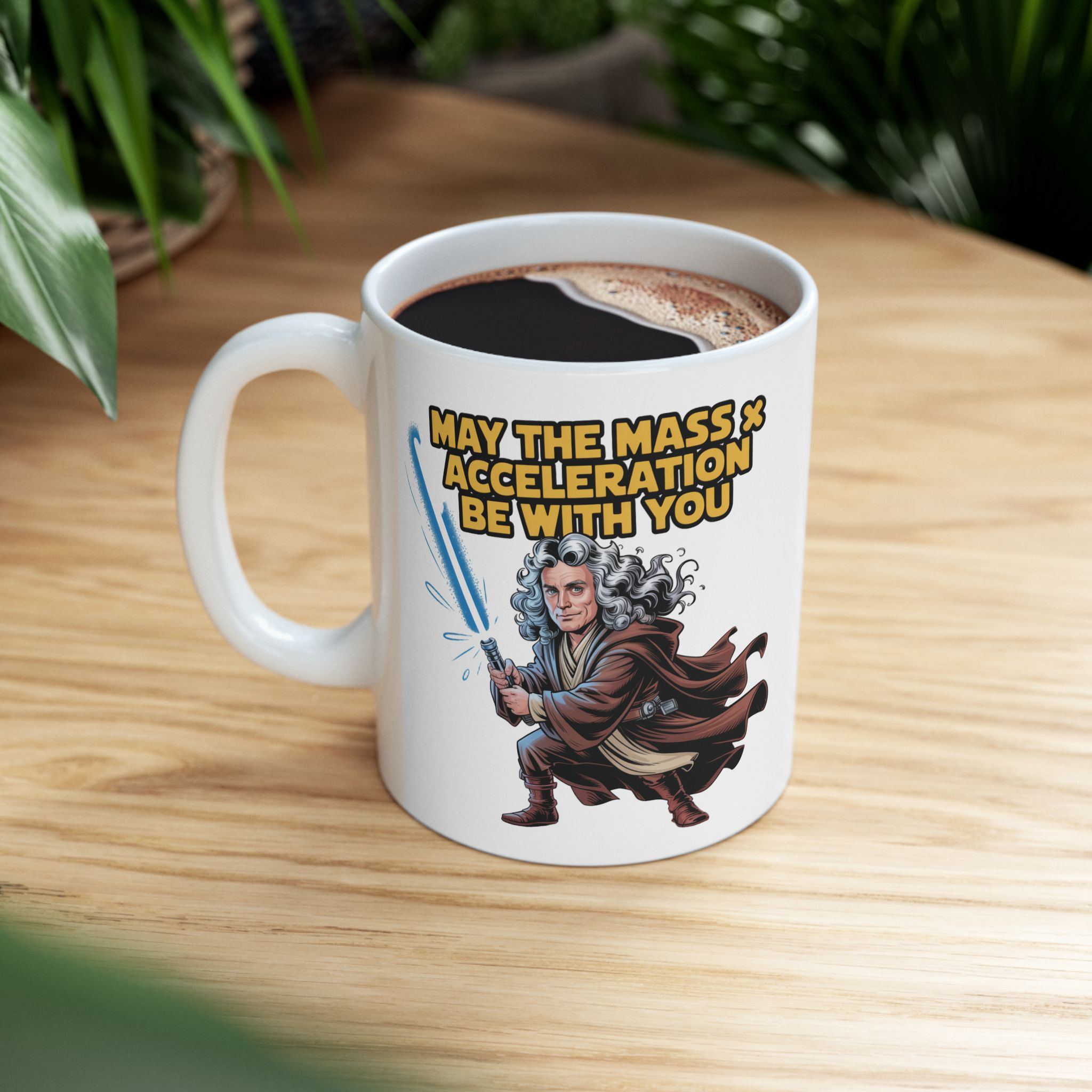 Coffee Mug – May the Mass and Acceleration be with you (11oz, 15oz) - Image 5