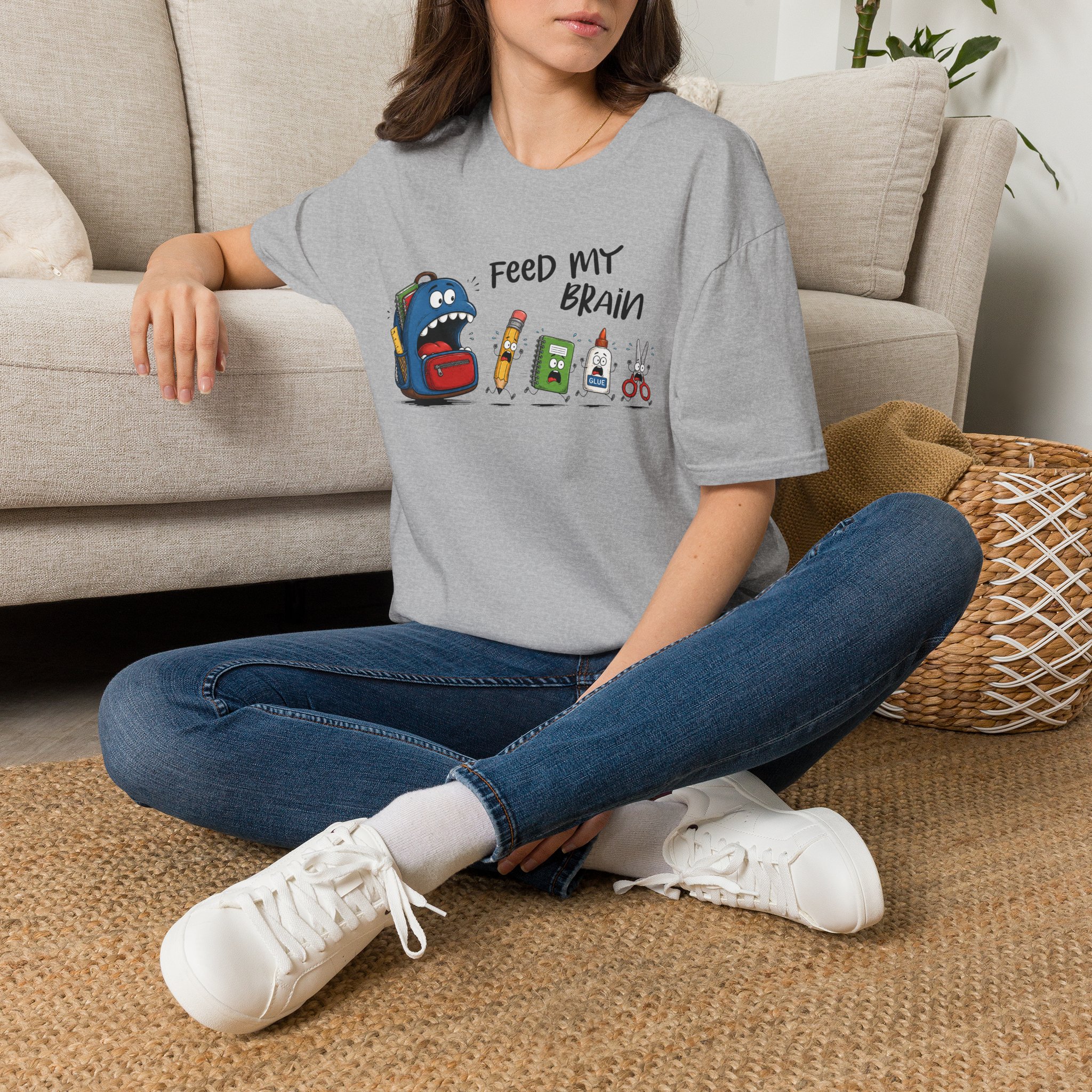 Feed my brain T-shirt - Image 11