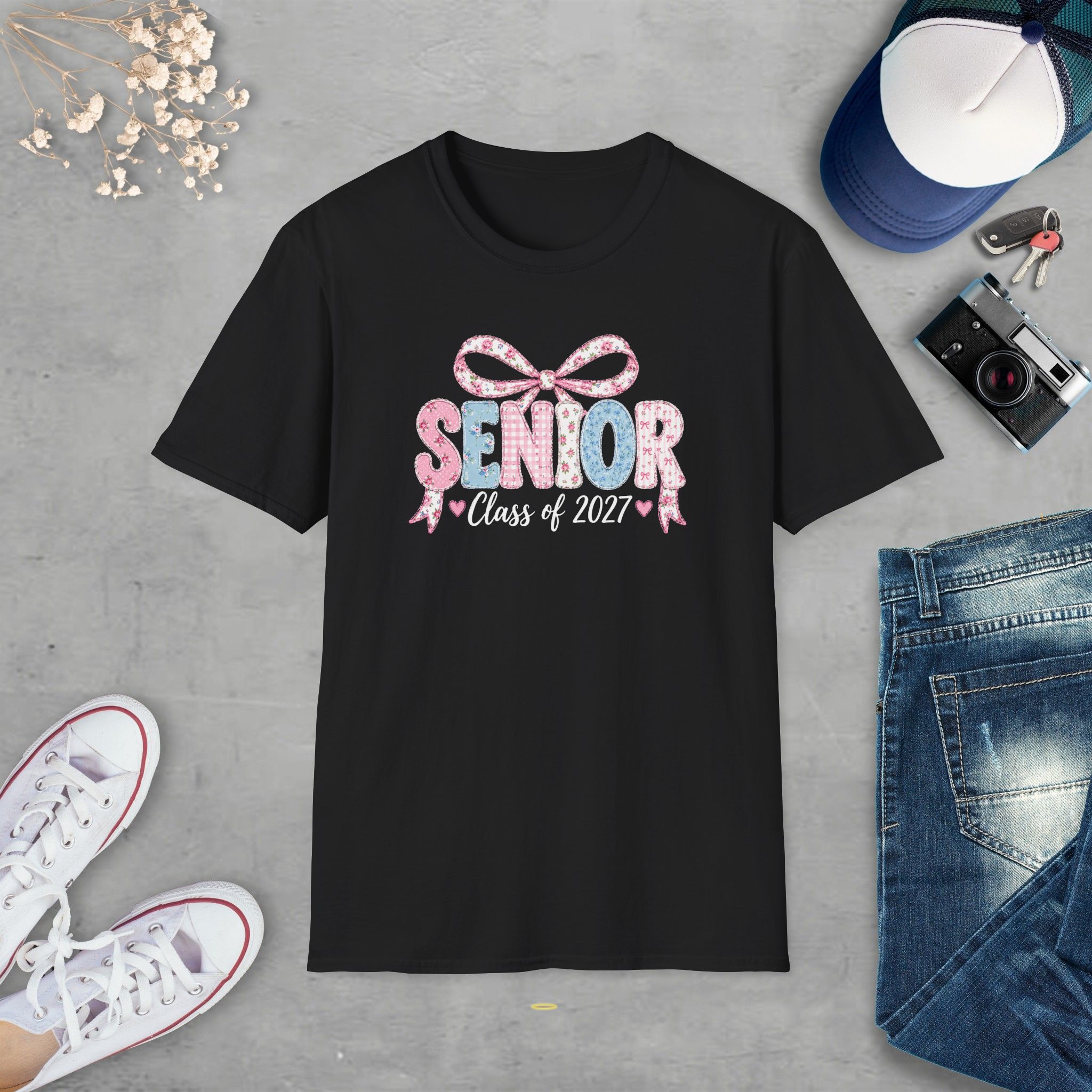 Senior Class of 2027 Bow T-shirt - Image 11