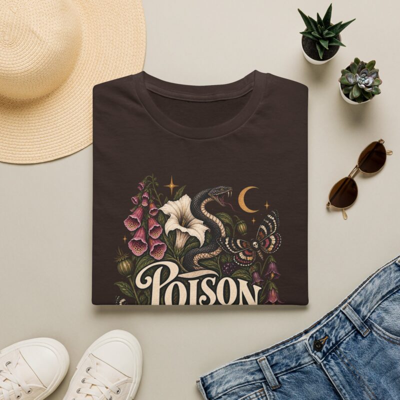 Poison in bloom botany of poisonous plants Halloween T-shirt