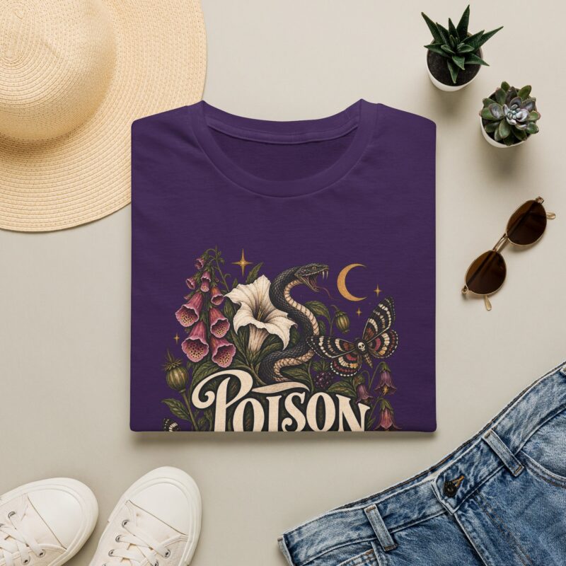 Poison in bloom botany of poisonous plants Halloween T-shirt