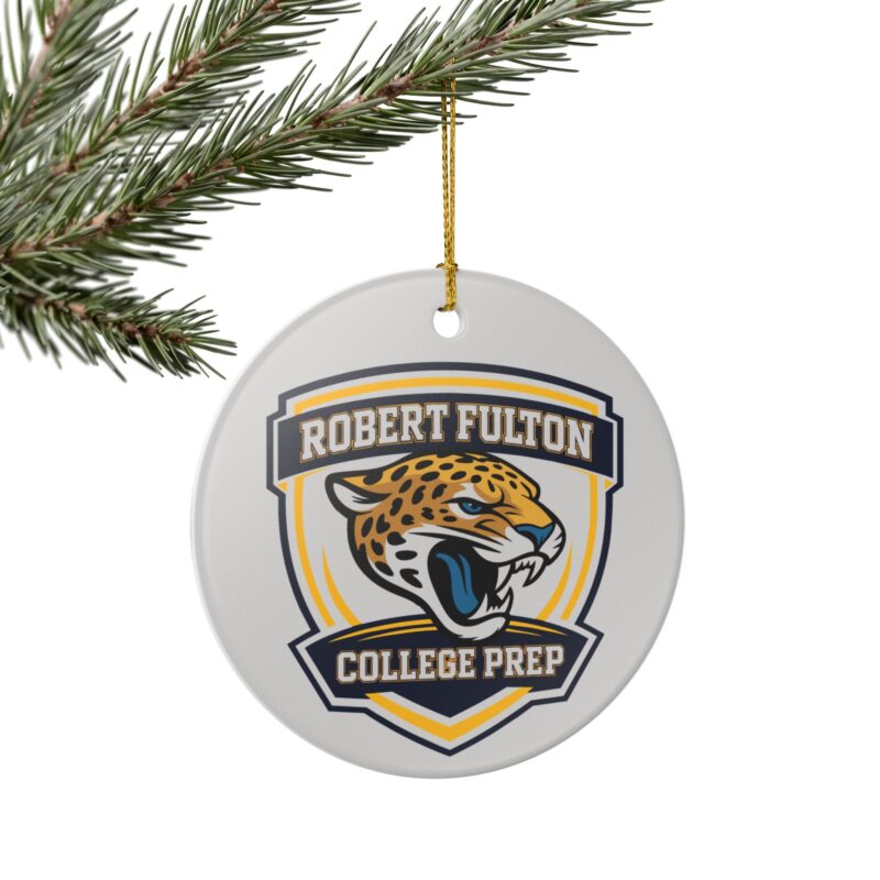 Robert Fulton Jaguars Ceramic Ornament