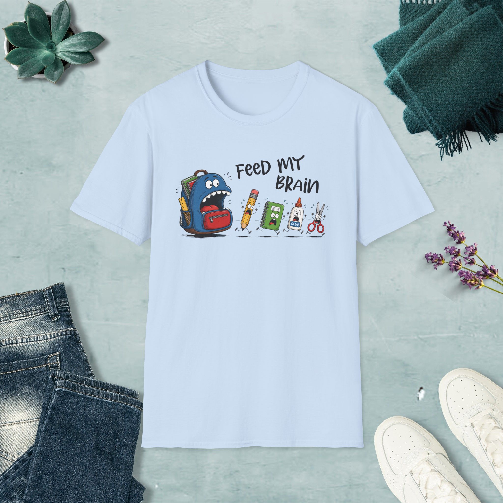 Feed my brain T-shirt - Image 15