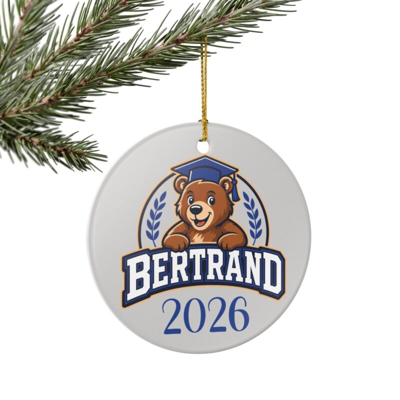 Bertrand Bear 2026-2027 Ceramic Ornament
