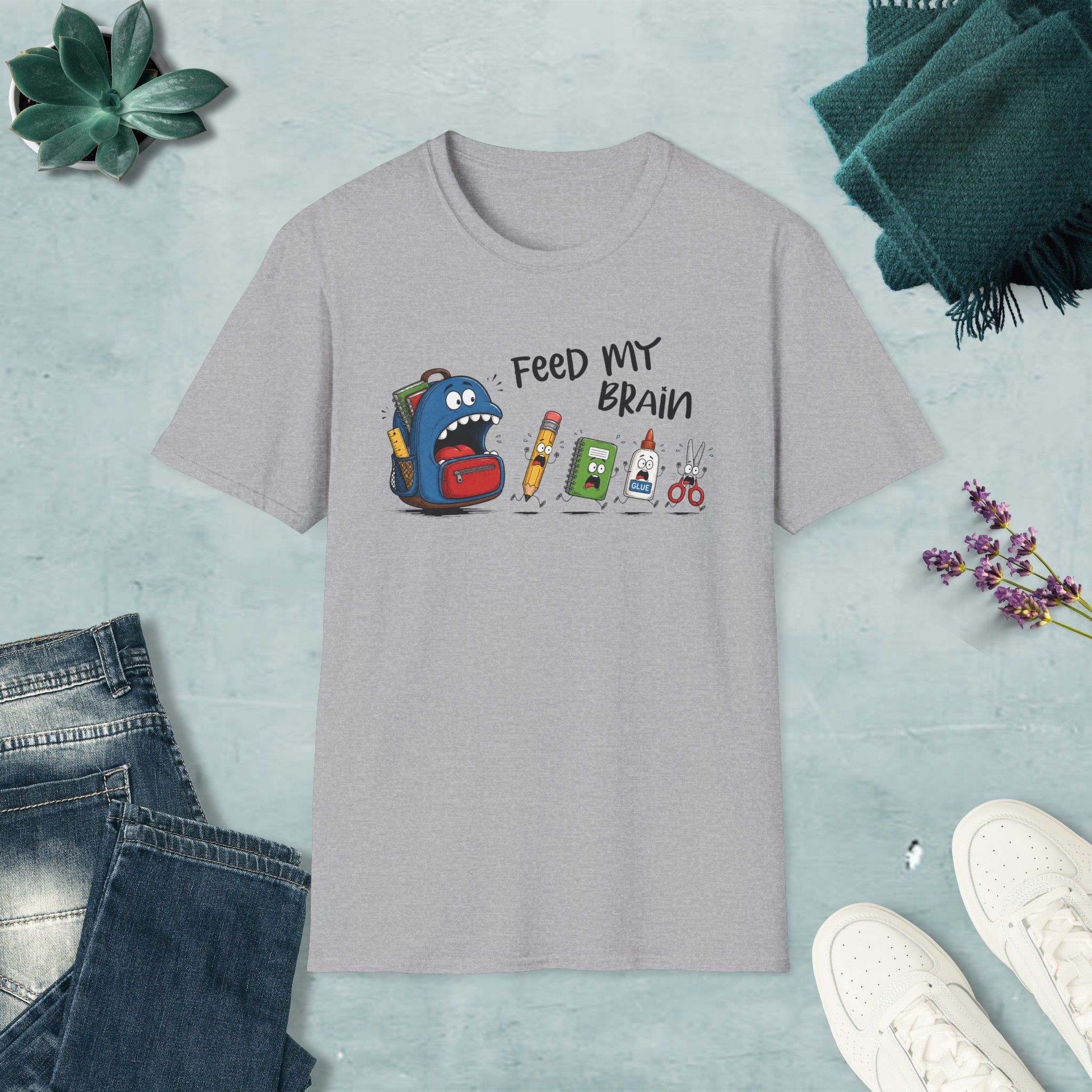 Feed my brain T-shirt - Image 12