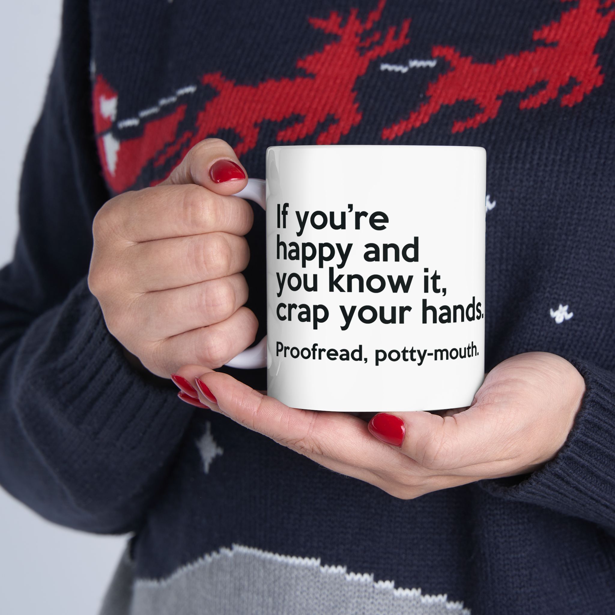 Funny Proofread your work grammar mug for English teachers - Ceramic 11oz / 15oz - Image 6