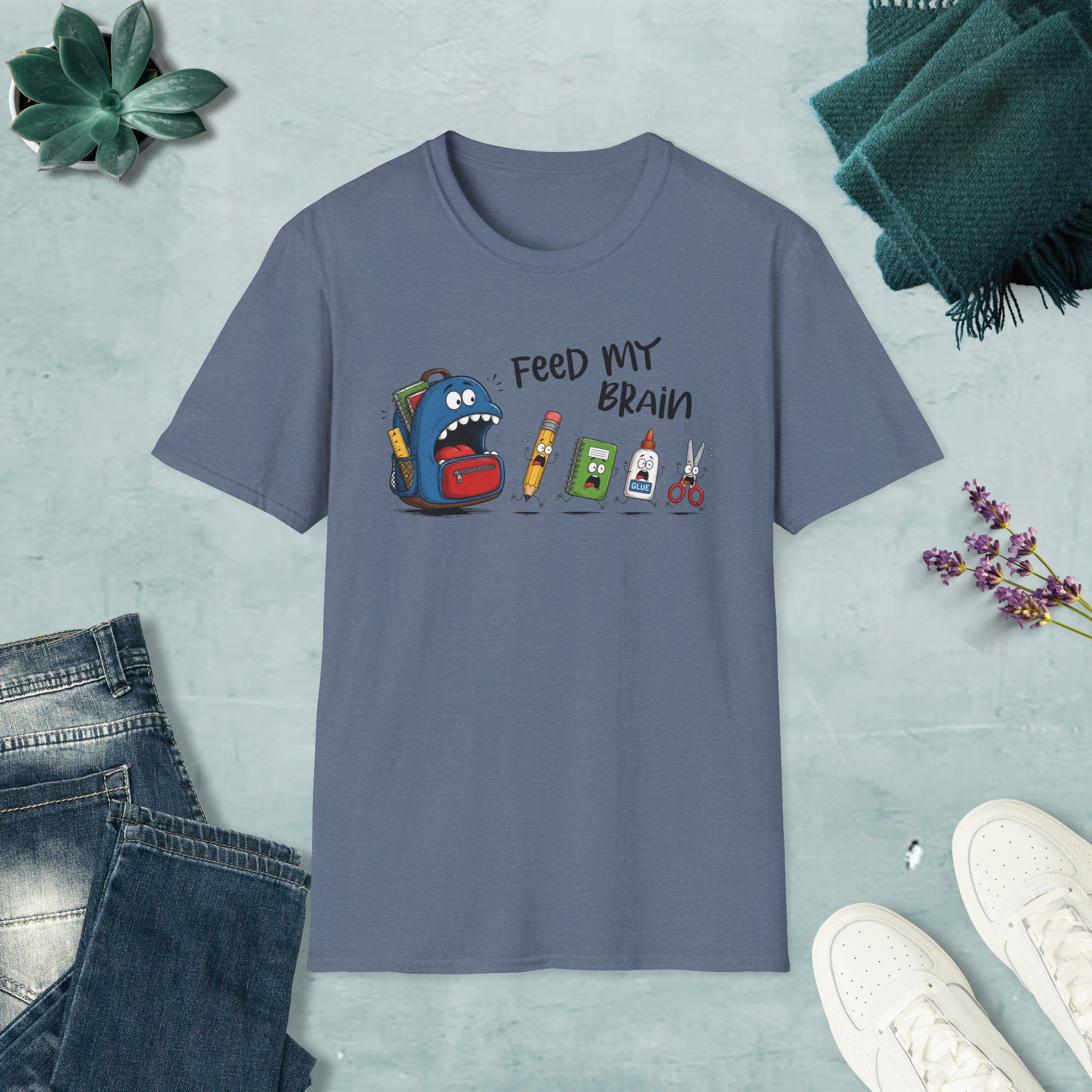 Feed my brain T-shirt - Image 3