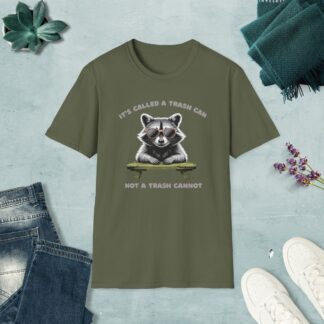 Funny Raccoon Trash Can T-shirt