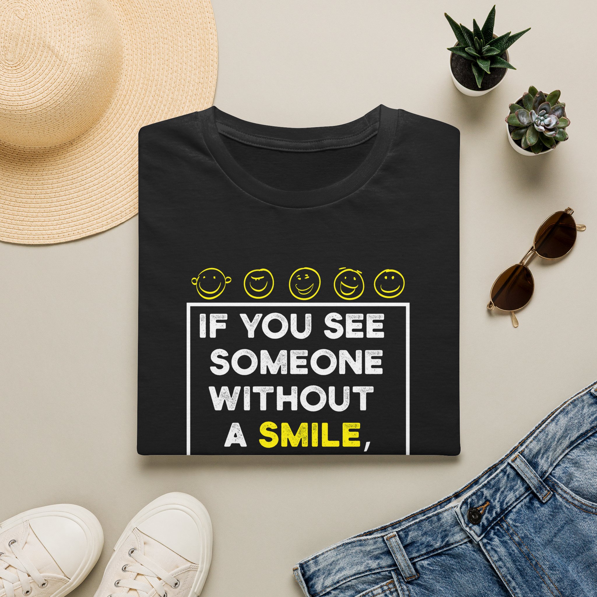 If you see someone without a smile T-shirt - Image 4