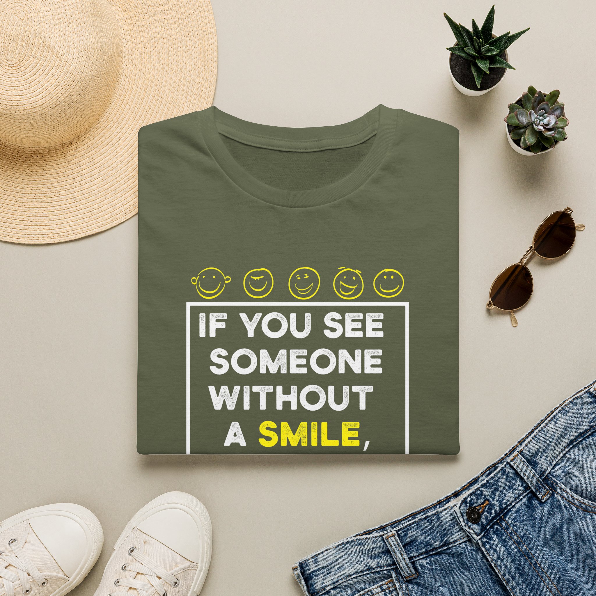 If you see someone without a smile T-shirt - Image 10