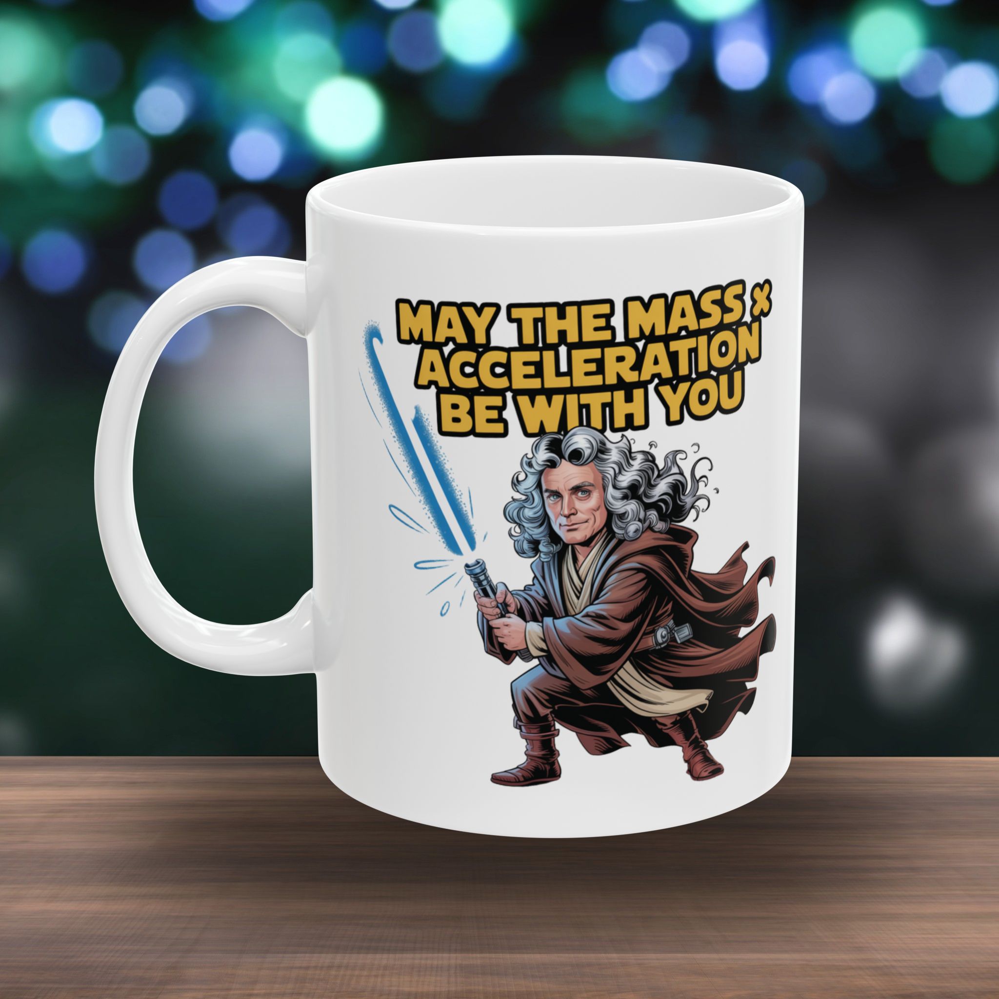 Coffee Mug – May the Mass and Acceleration be with you (11oz, 15oz) - Image 2