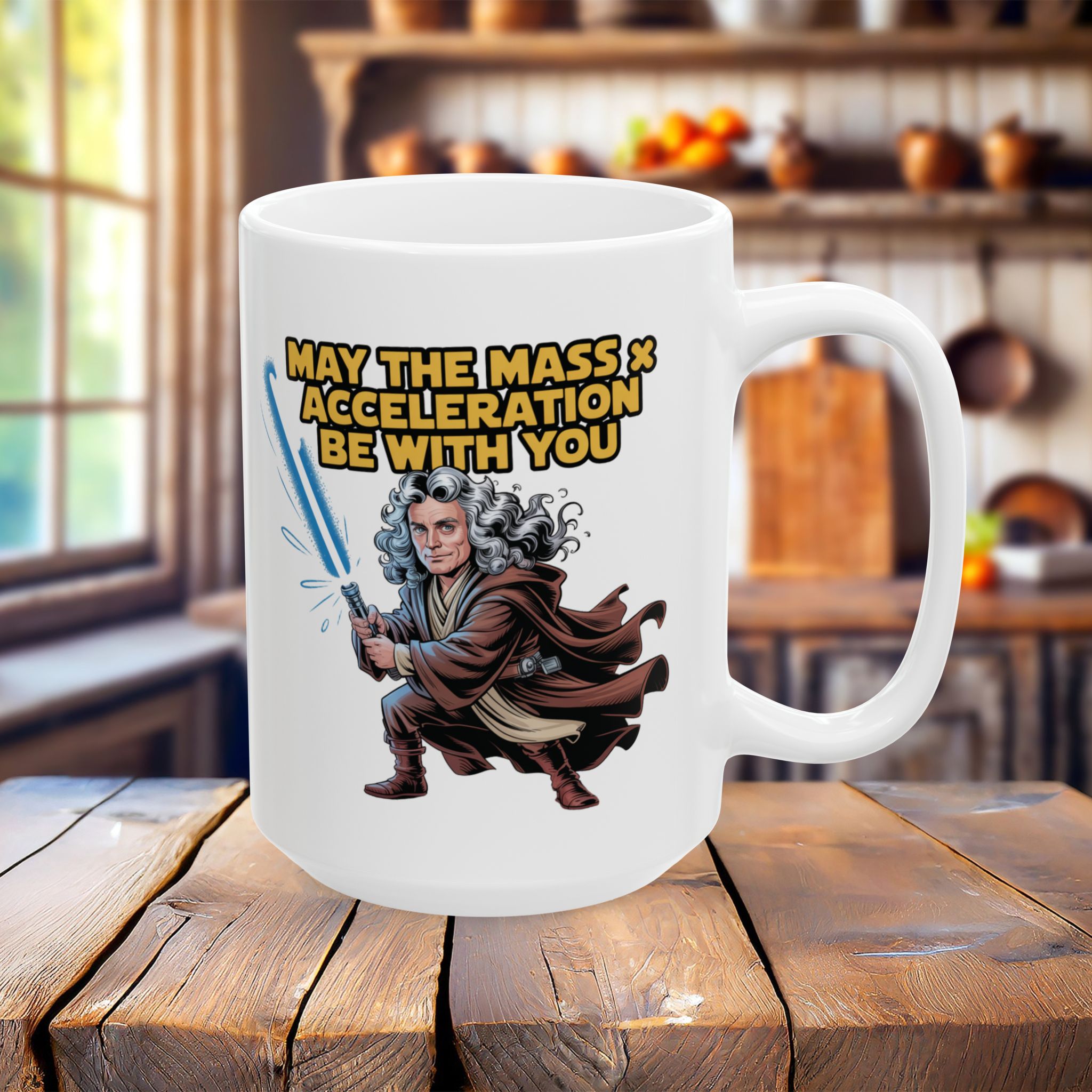 Coffee Mug – May the Mass and Acceleration be with you (11oz, 15oz) - Image 11