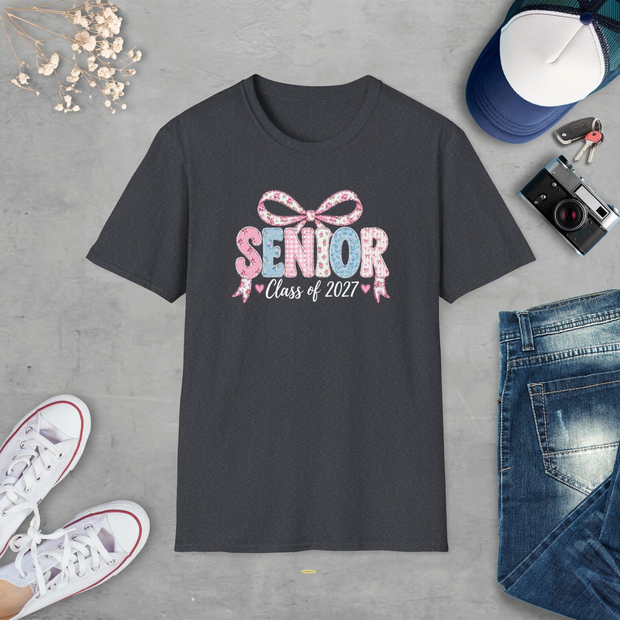 Senior Class of 2027 Bow T-shirt - Image 23
