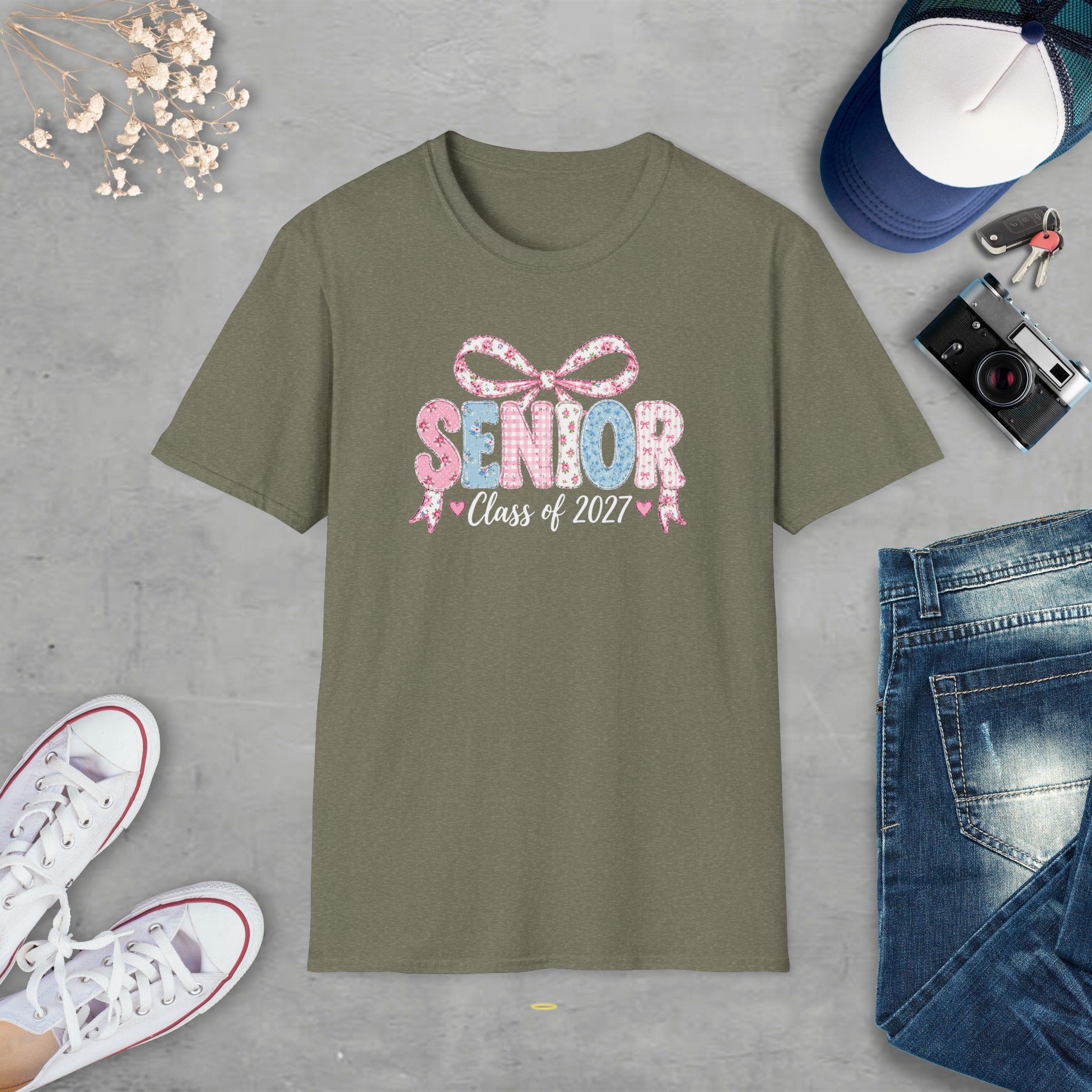 Senior Class of 2027 Bow T-shirt - Image 31