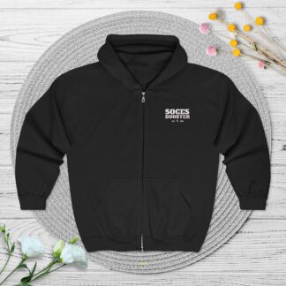 SOCES Booster Zip Hoodie — Full-Zip Sweatshirt -Front & Back