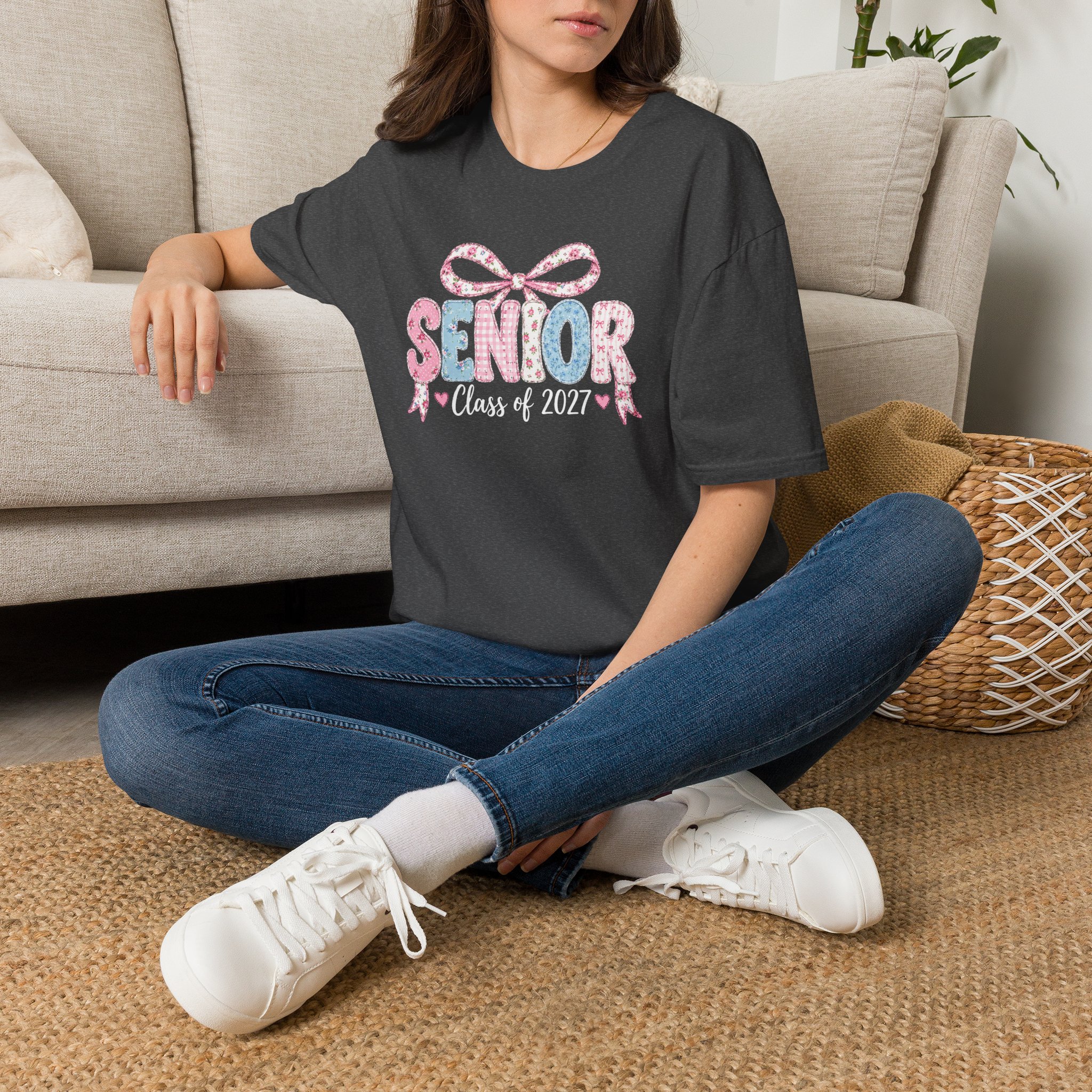 Senior Class of 2027 Bow T-shirt - Image 18