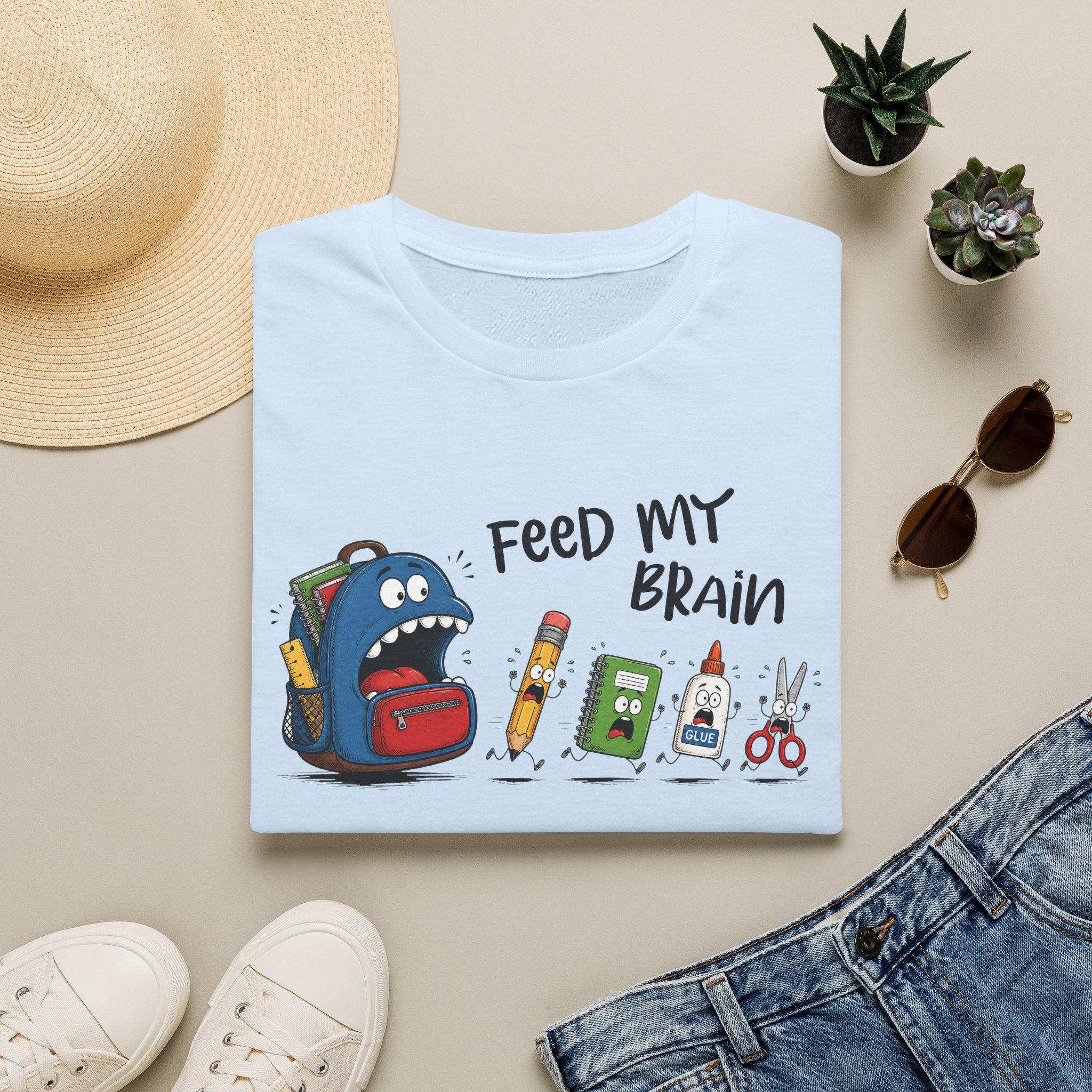 Feed my brain T-shirt - Image 13