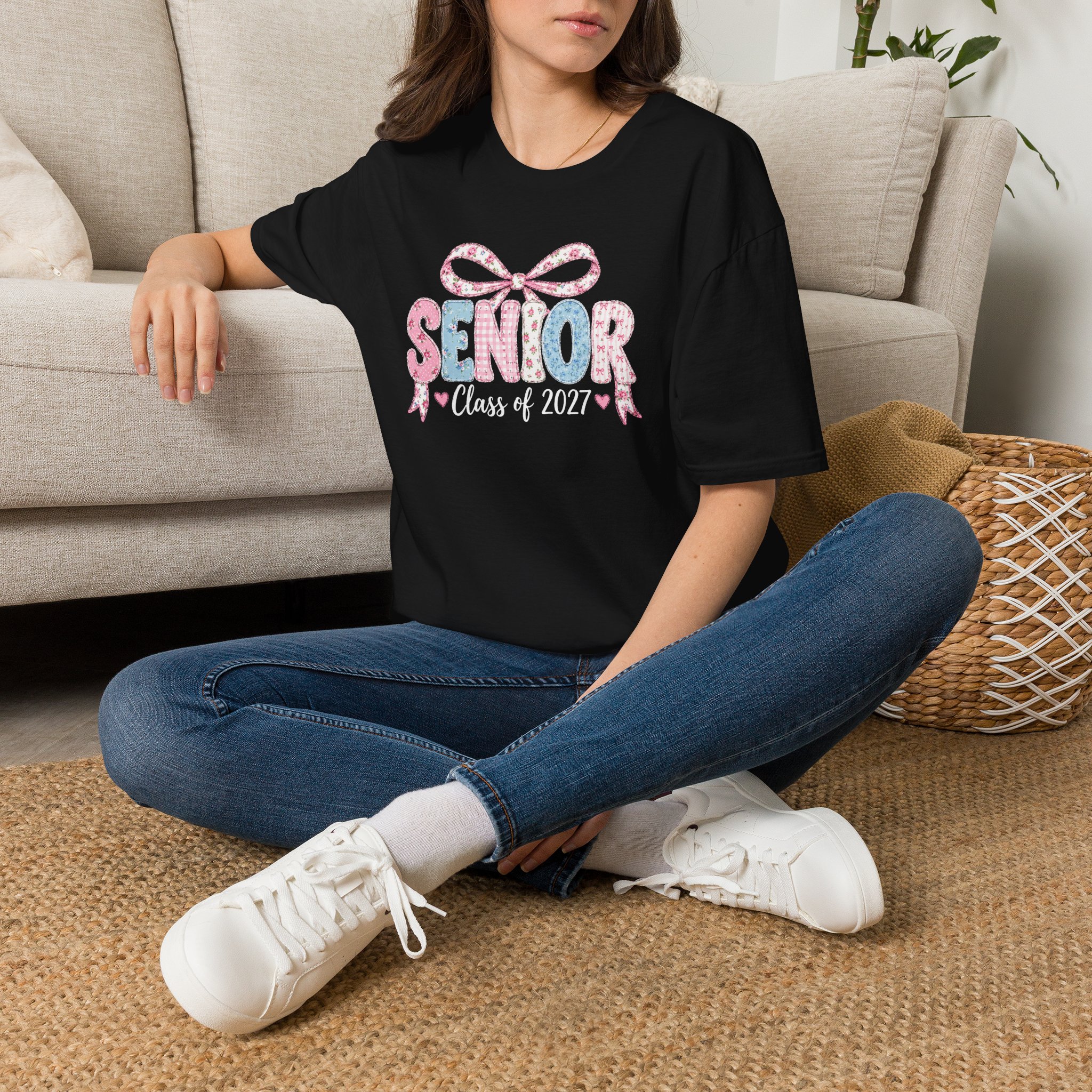 Senior Class of 2027 Bow T-shirt - Image 10