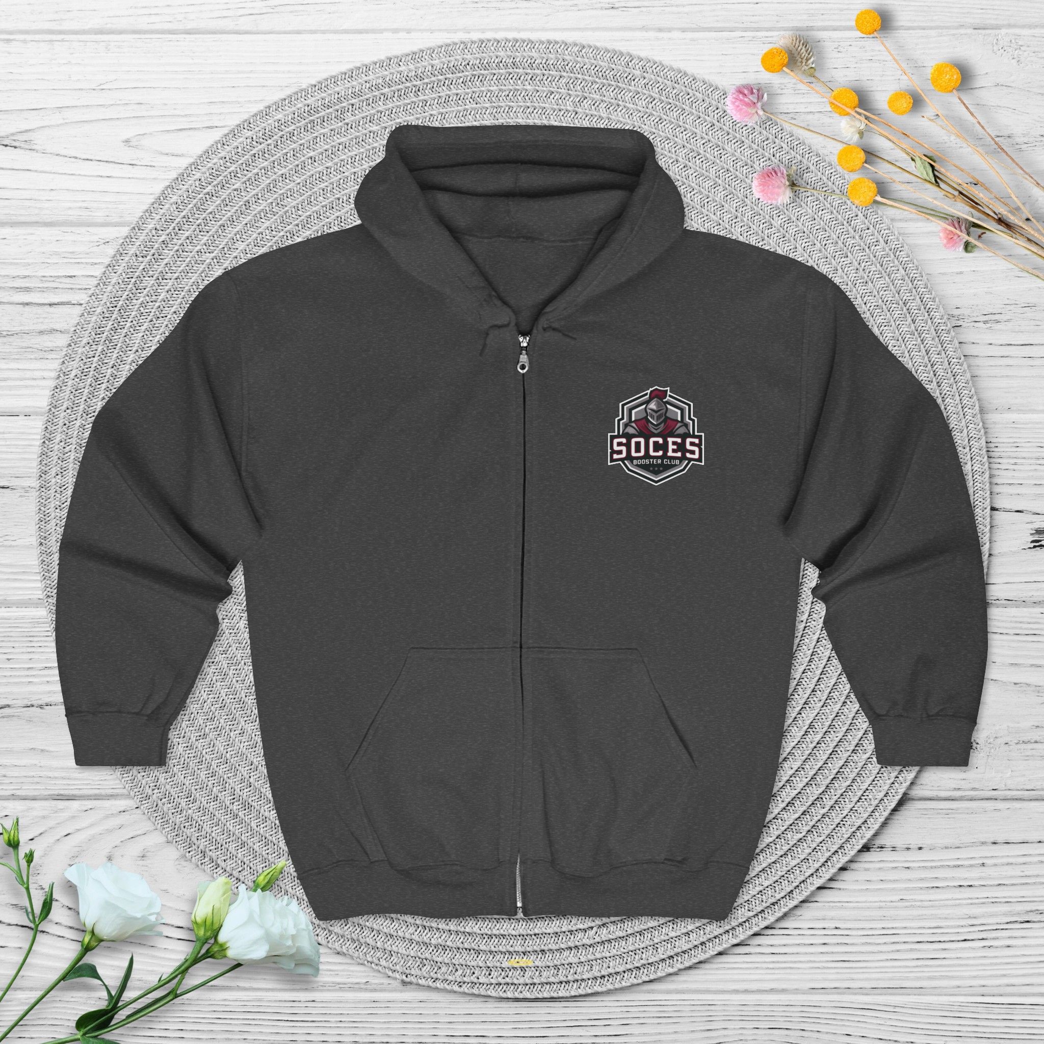 SOCES Booster Shield Zip Hoodie — Full-Zip FRONT ONLY - Image 2