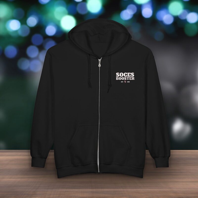 SOCES Booster Zip Hoodie — Full-Zip Sweatshirt -Front & Back