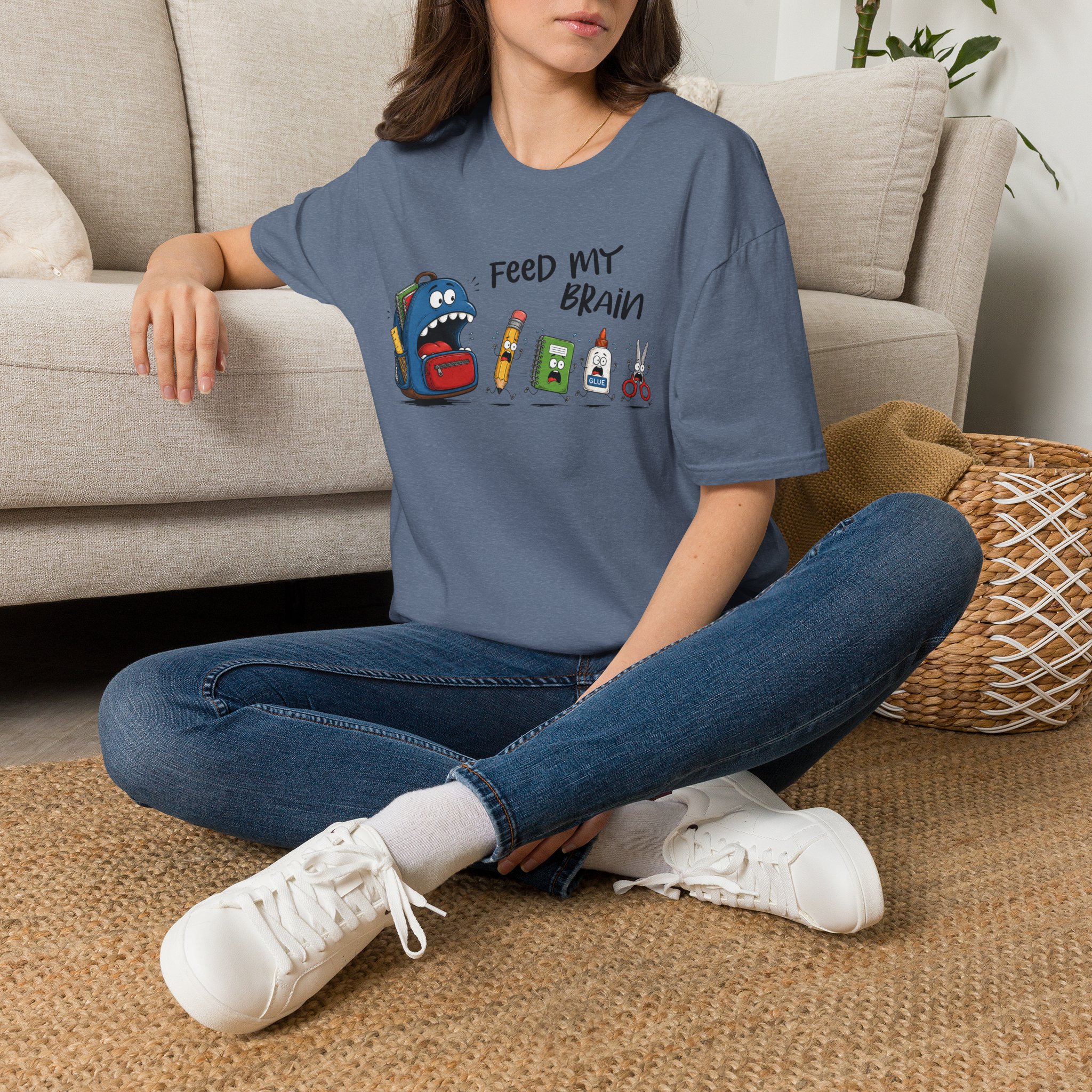 Feed my brain T-shirt - Image 2
