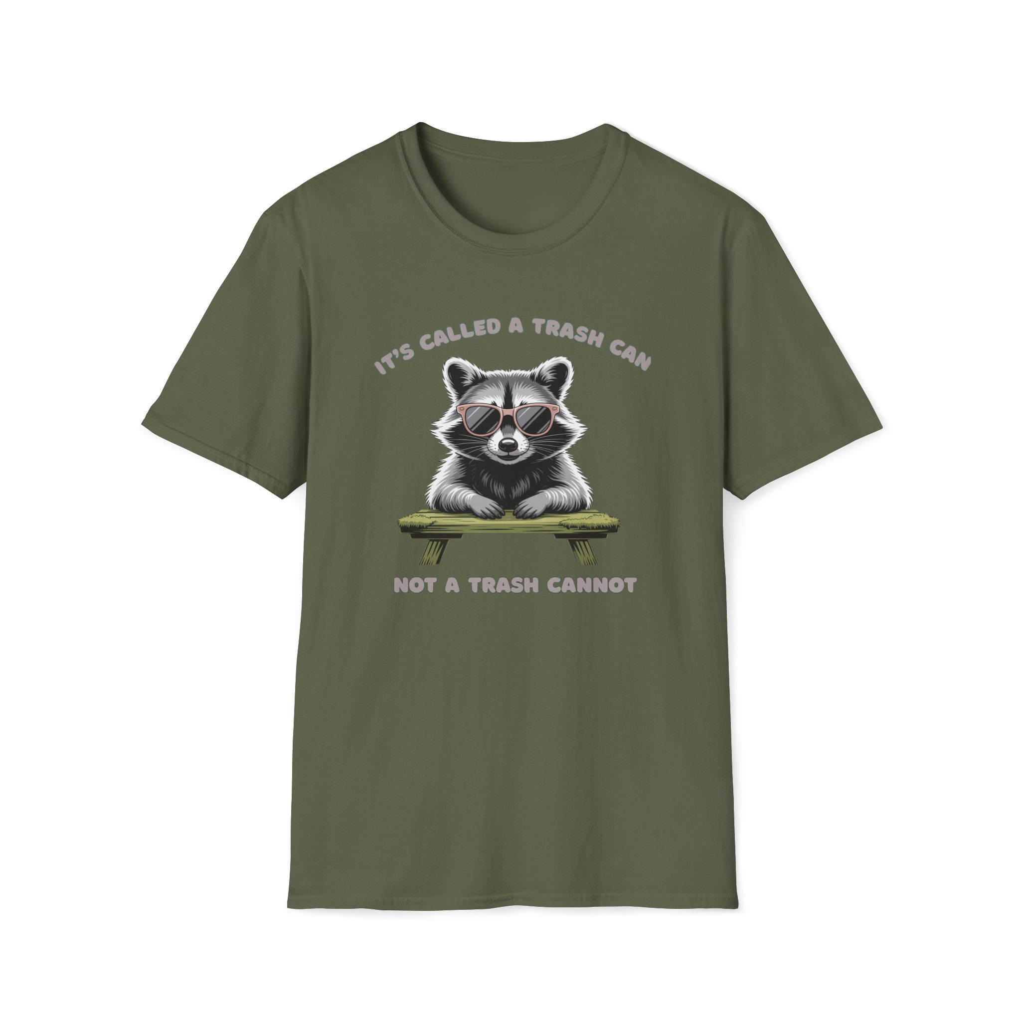 2718330644565188027_2048_custom.jpeg Funny Raccoon Trash Can T-shirt