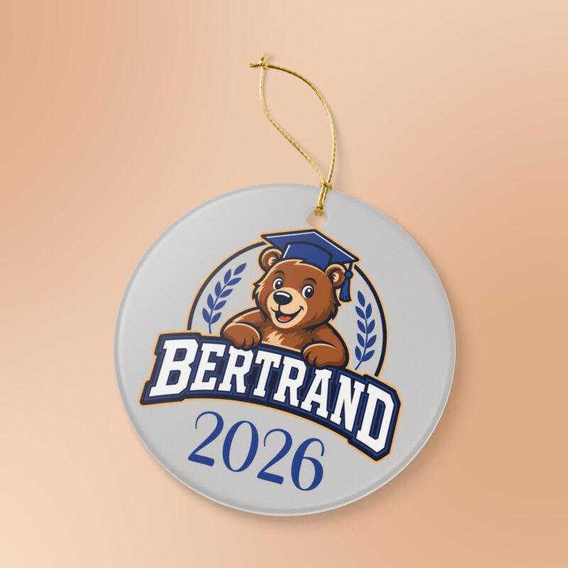 Bertrand Bear 2026-2027 Ceramic Ornament