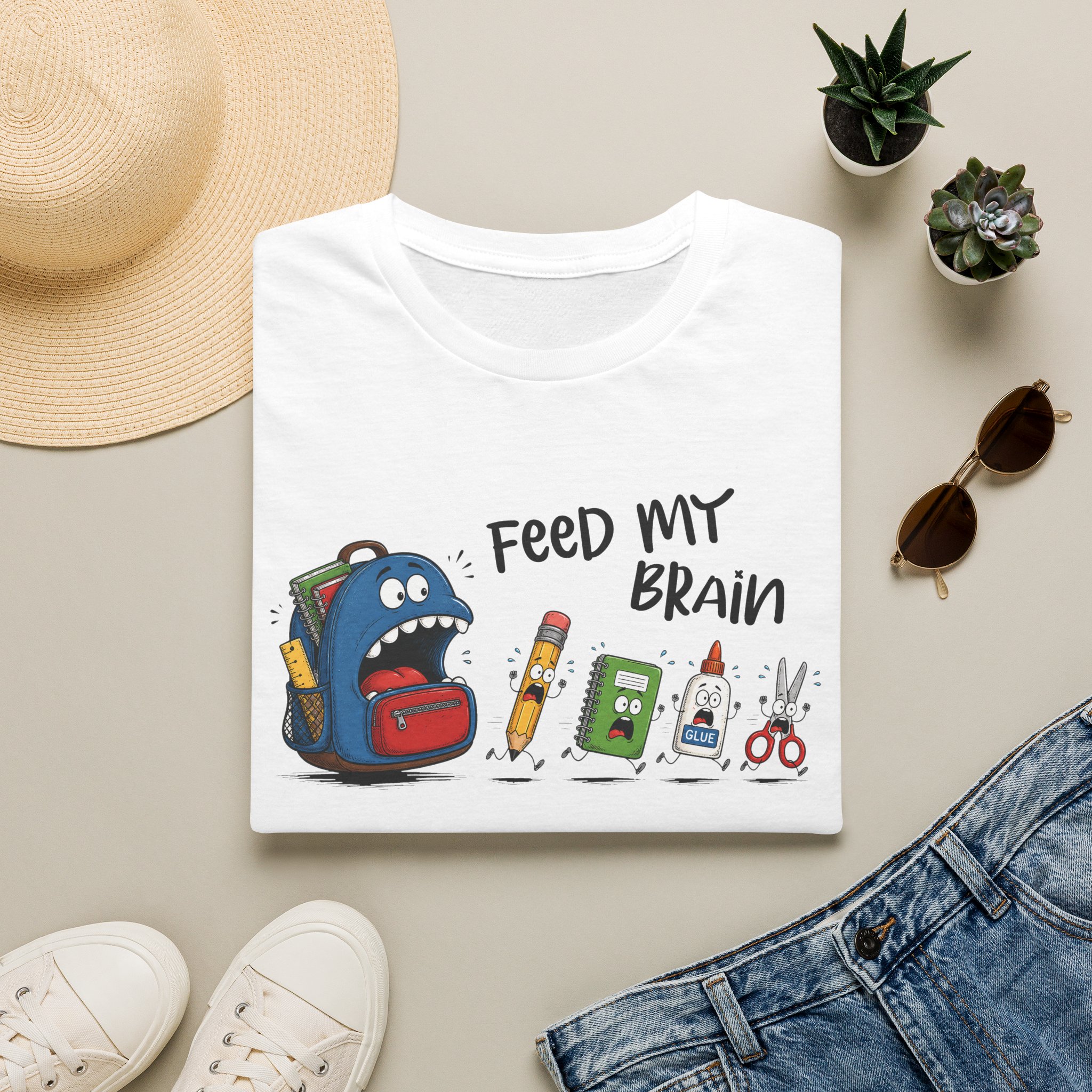 Feed my brain T-shirt - Image 4