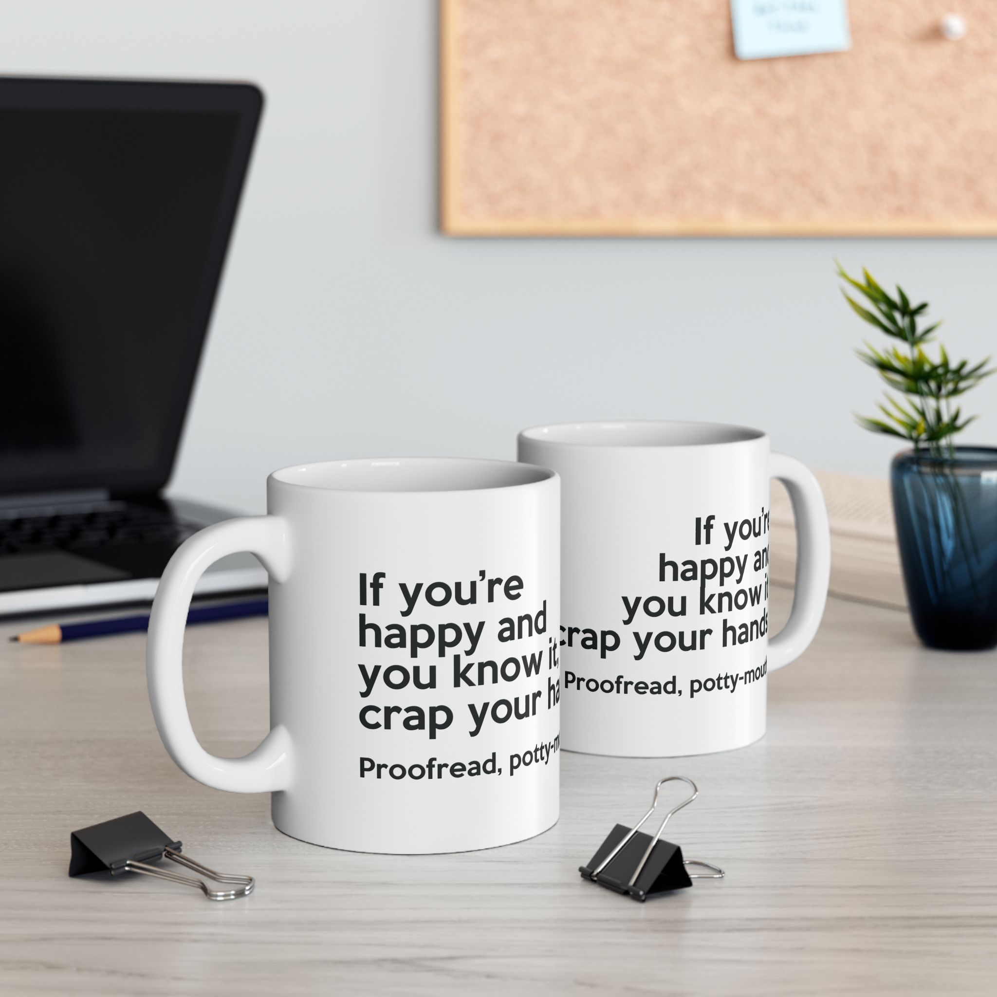 Funny Proofread your work grammar mug for English teachers - Ceramic 11oz / 15oz - Image 2