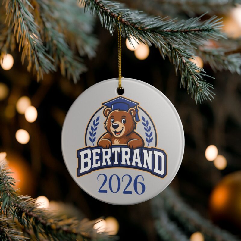 Bertrand Bear 2026-2027 Ceramic Ornament