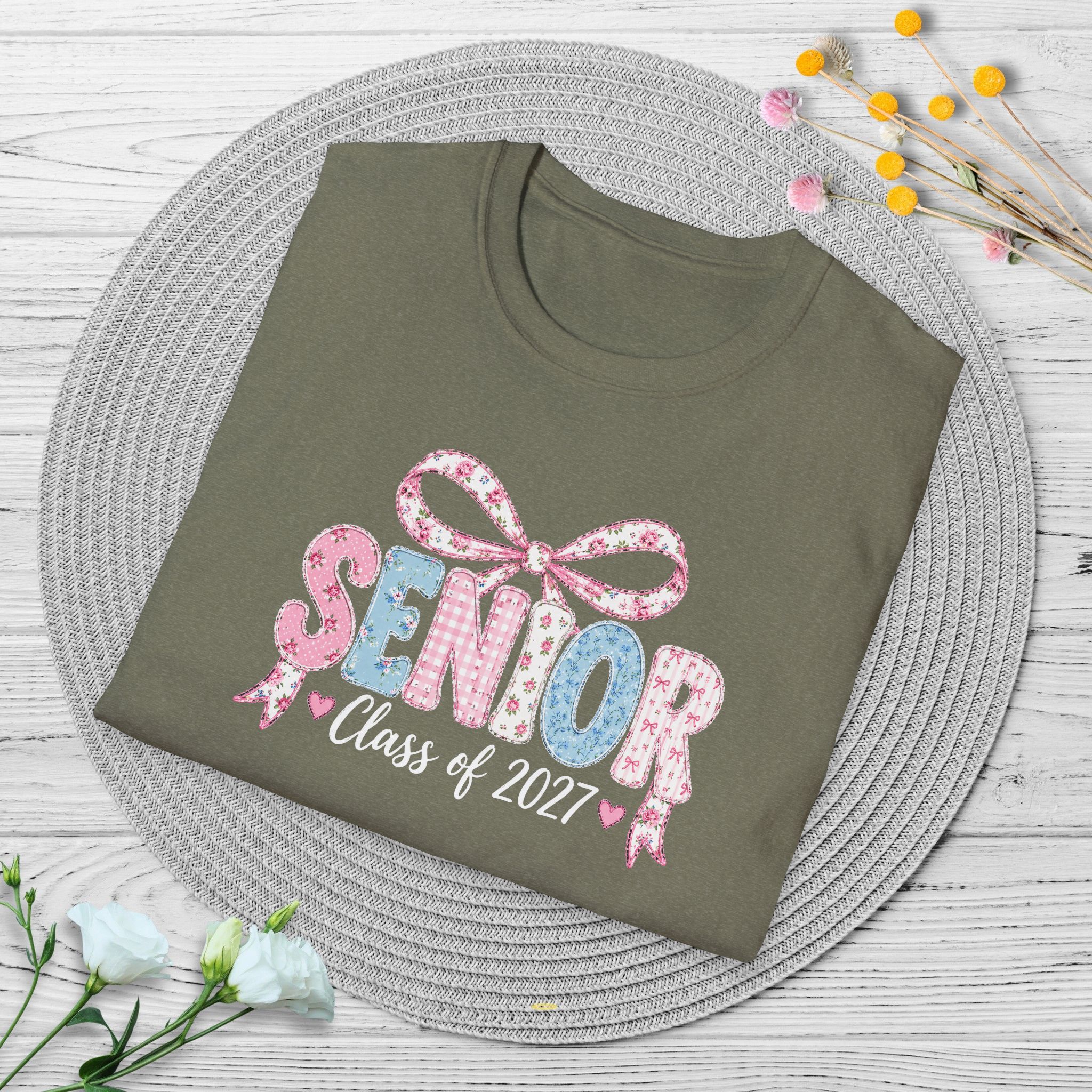 Senior Class of 2027 Bow T-shirt - Image 32