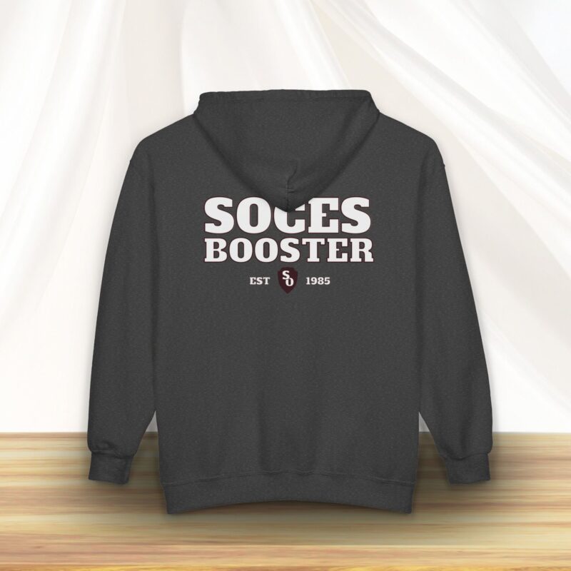 SOCES Booster Zip Hoodie — Full-Zip Sweatshirt -Front & Back