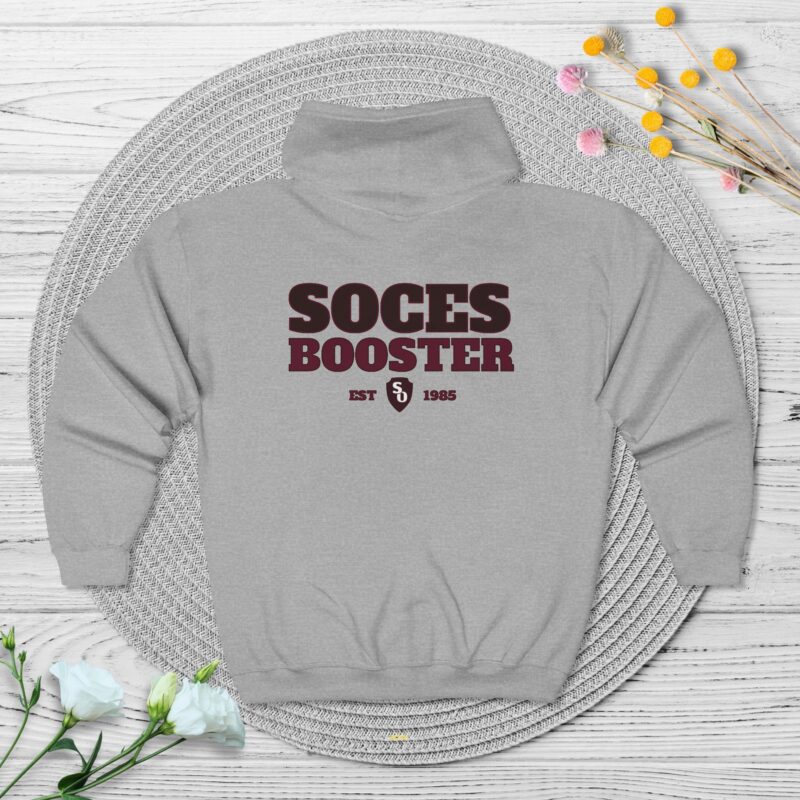 SOCES Booster Zip Hoodie — Full-Zip Sweatshirt -Front & Back