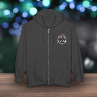 SOCES Booster Shield Zip Hoodie — Full-Zip FRONT ONLY