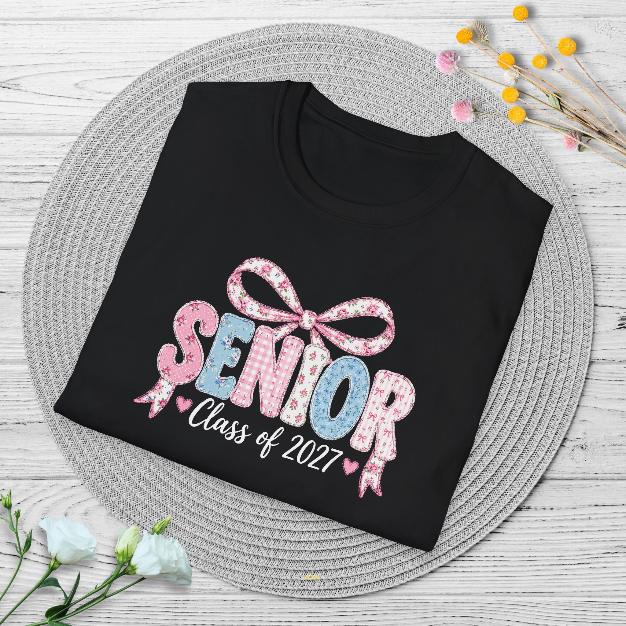 Senior Class of 2027 Bow T-shirt - Image 12