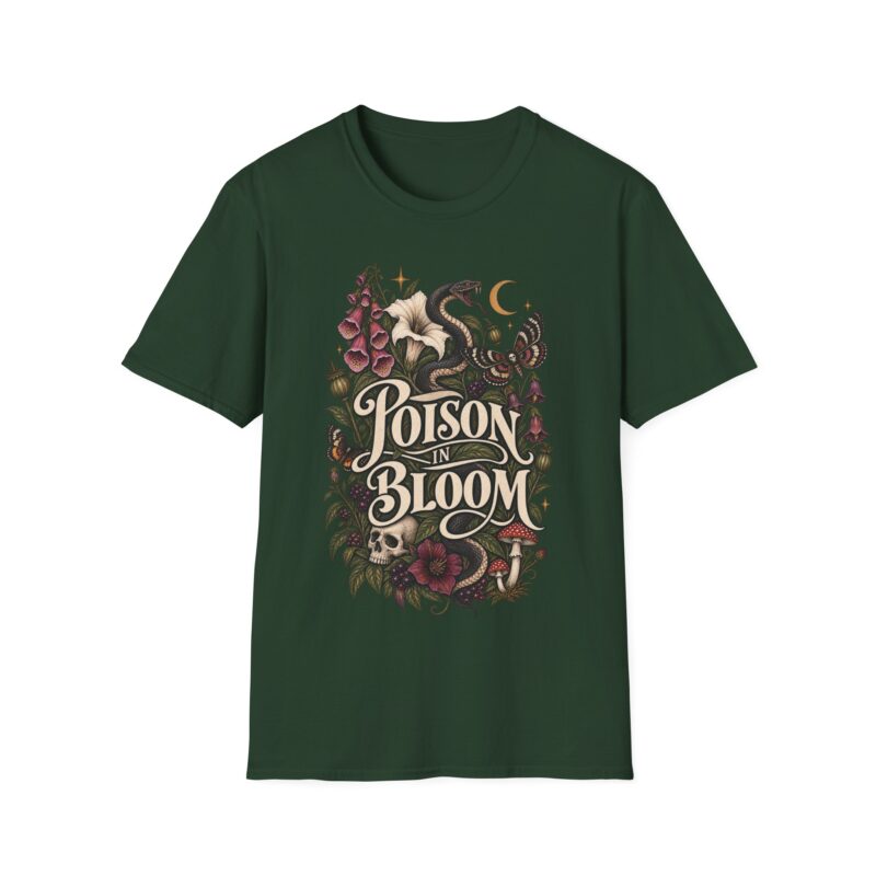 Poison in bloom botany of poisonous plants Halloween T-shirt