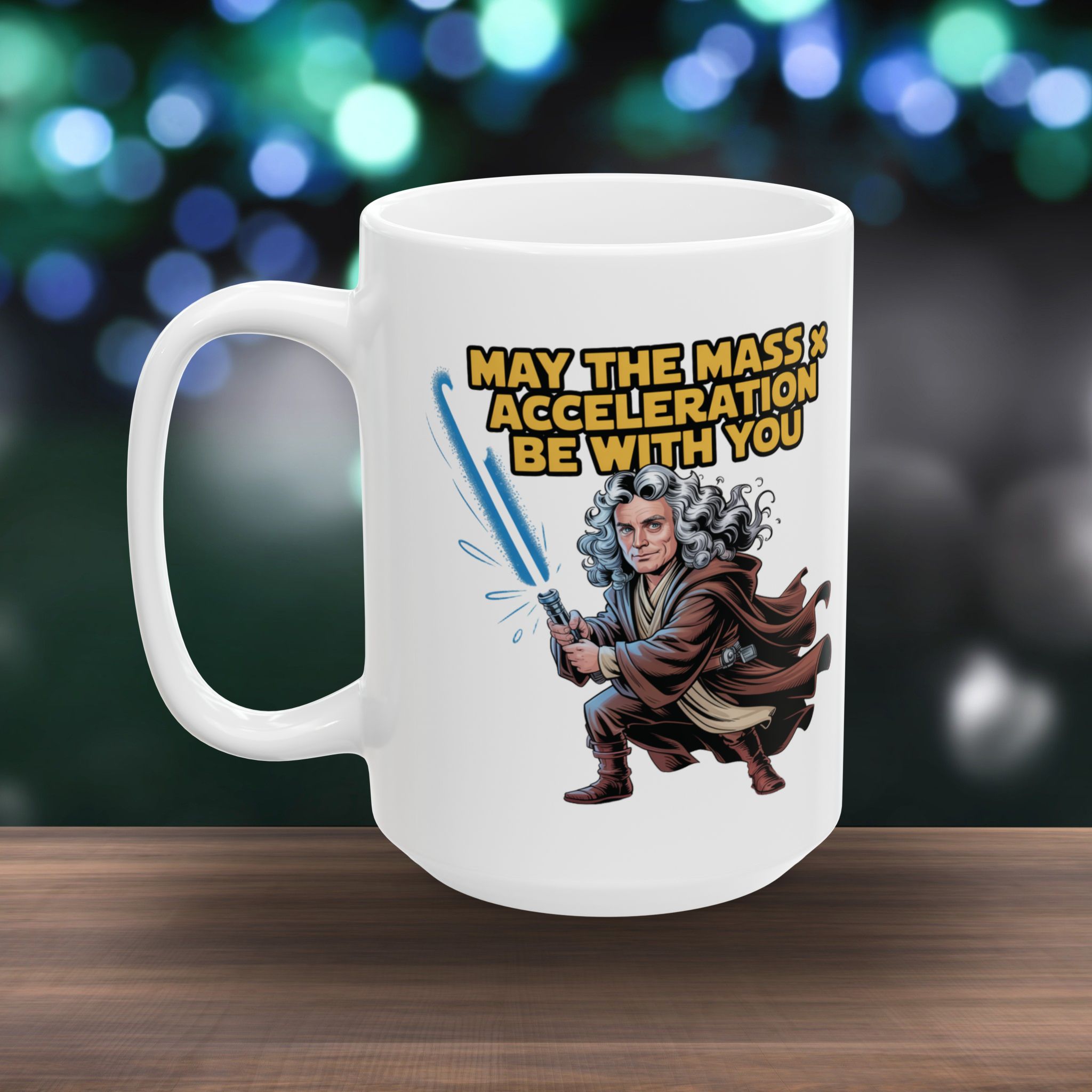 Coffee Mug – May the Mass and Acceleration be with you (11oz, 15oz) - Image 10
