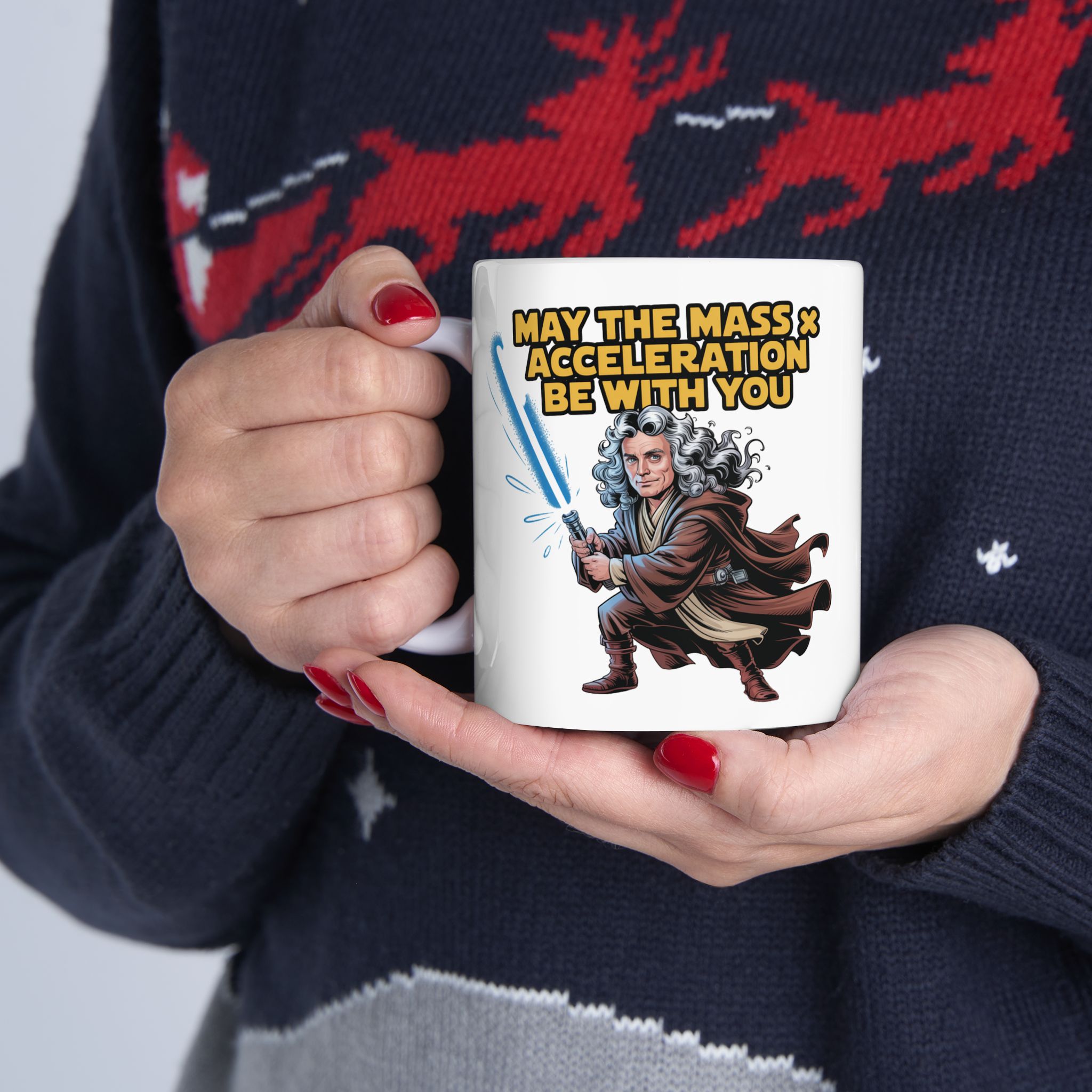 Coffee Mug – May the Mass and Acceleration be with you (11oz, 15oz)