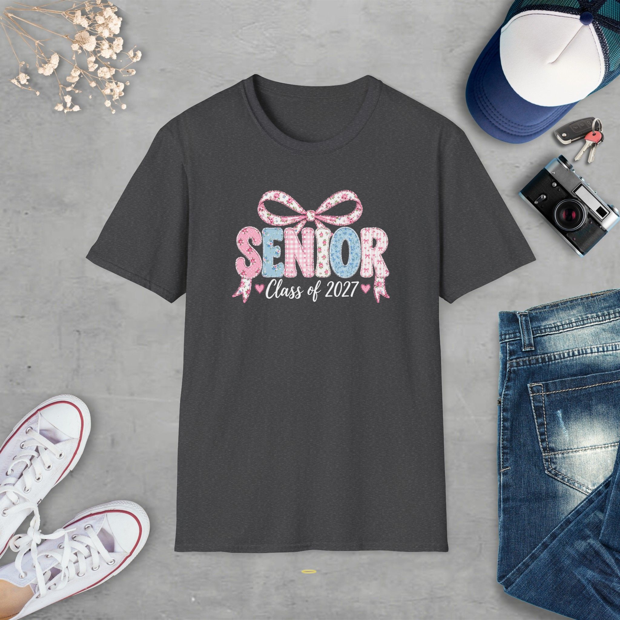 Senior Class of 2027 Bow T-shirt - Image 19