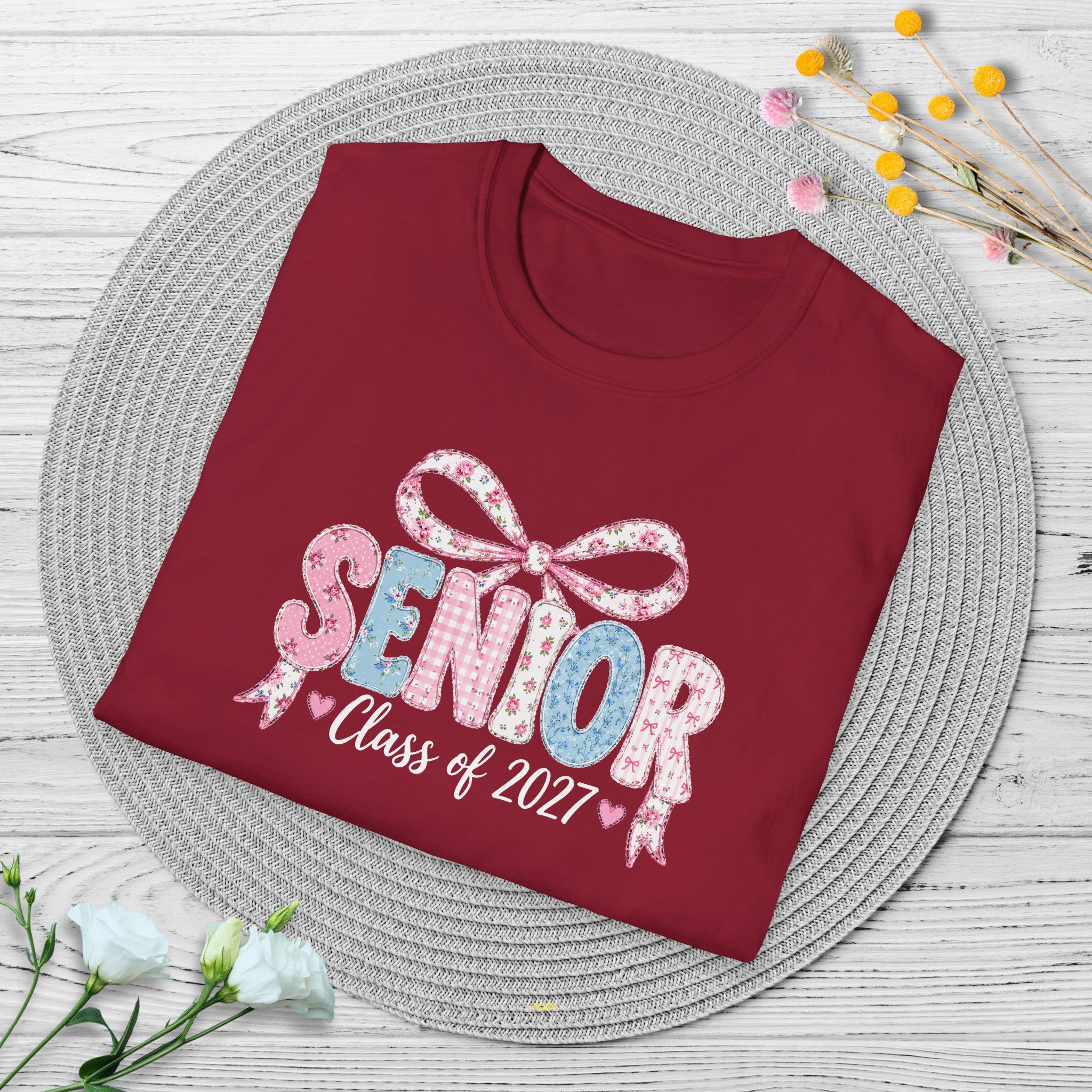 Senior Class of 2027 Bow T-shirt - Image 8