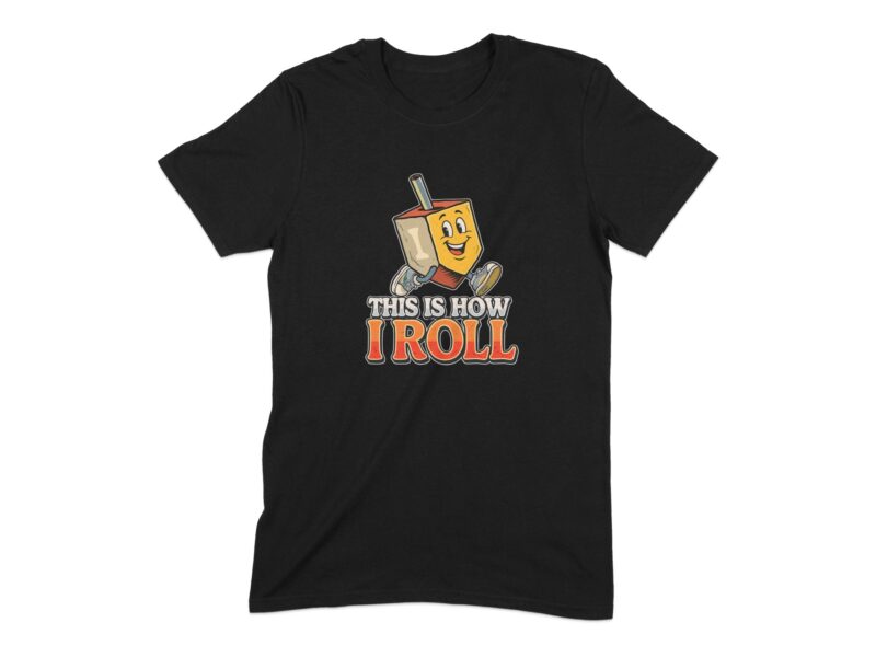 This Is How I Roll Funny Hanukkah Dreidel T-Shirt
