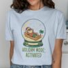 Holiday Mode Activated Beach Santa Snow Globe T-Shirt
