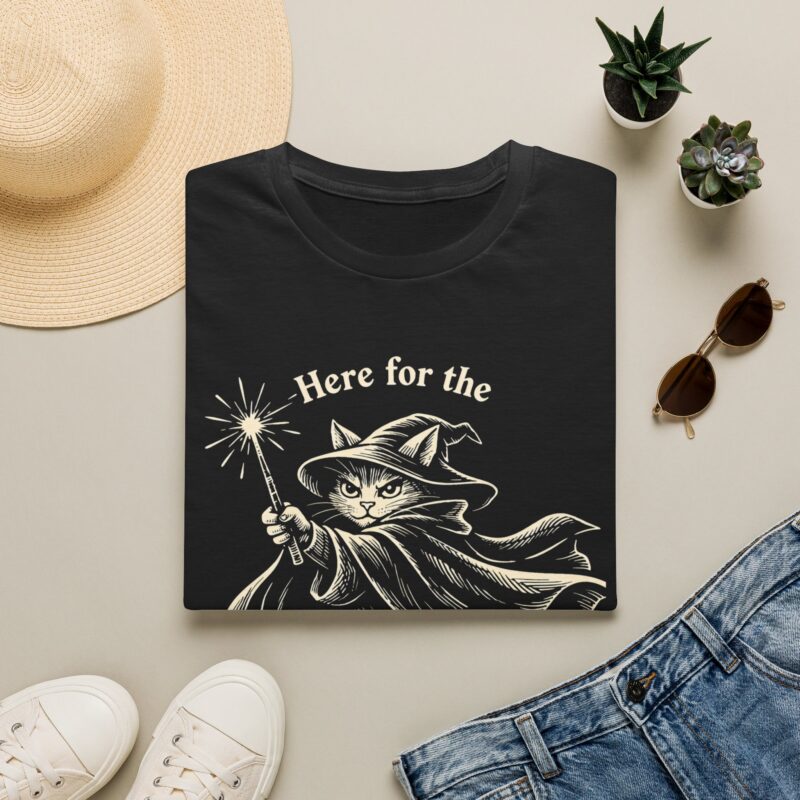 Here for the magical mayhem cat Halloween T-shirt
