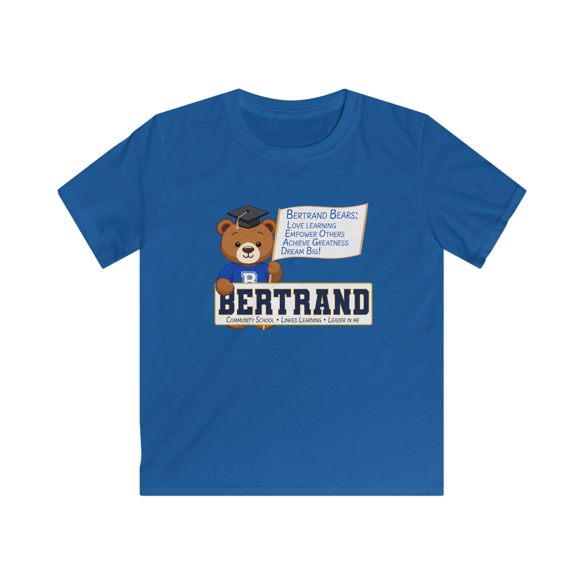 13103655307057851379_2048.jpeg Youth - Bertrand "B" Bear Tee - (Love, Empower, Achieve, Dream)