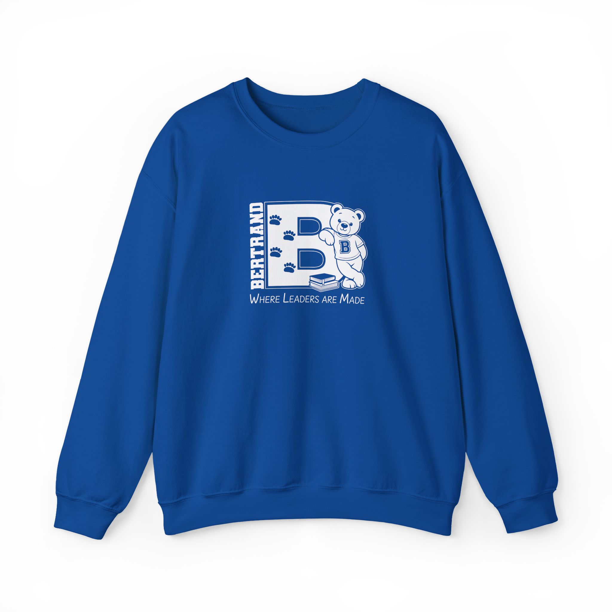 1432396483790102420_2048_custom.jpeg School Special -ADULT - Bertrand "B" Bear Crewneck sweatshirt (No Hood) Hoodie (Front print)